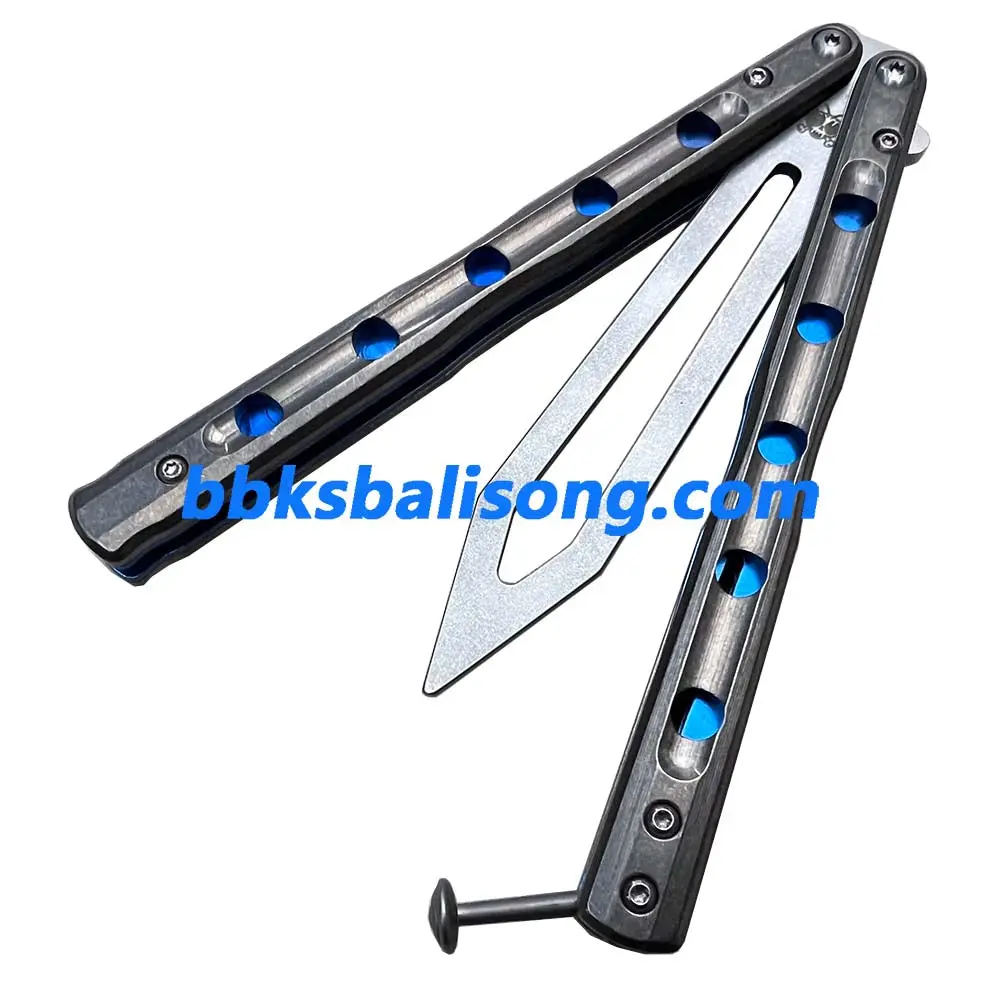 Theone Benchmade 51 (BM51) V6 Balisong Clone Titanium Handle Bushing System - Image 8