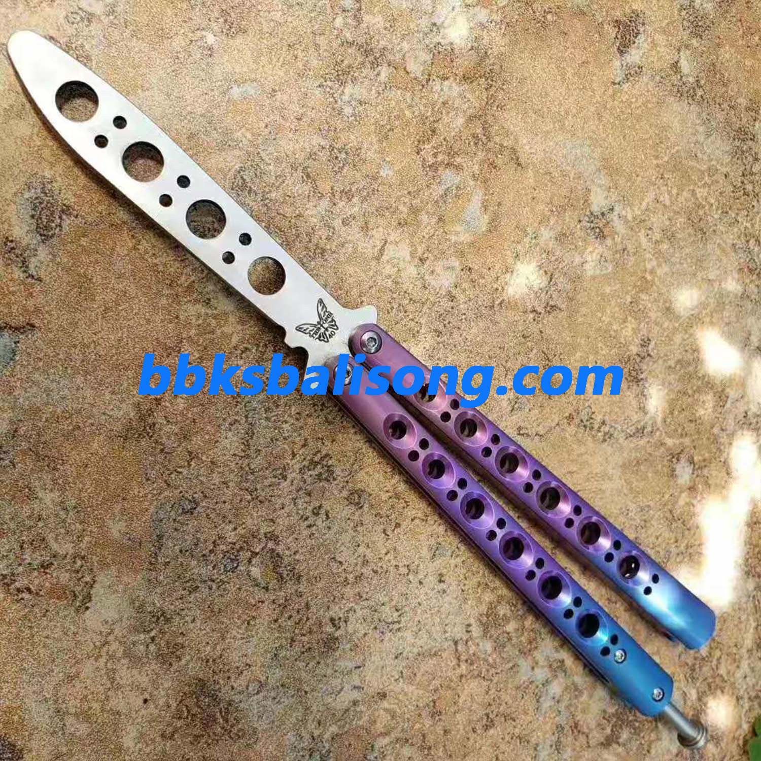 Theone Benchmade BM40 Balisong Clone Titanium Handle - Image 10