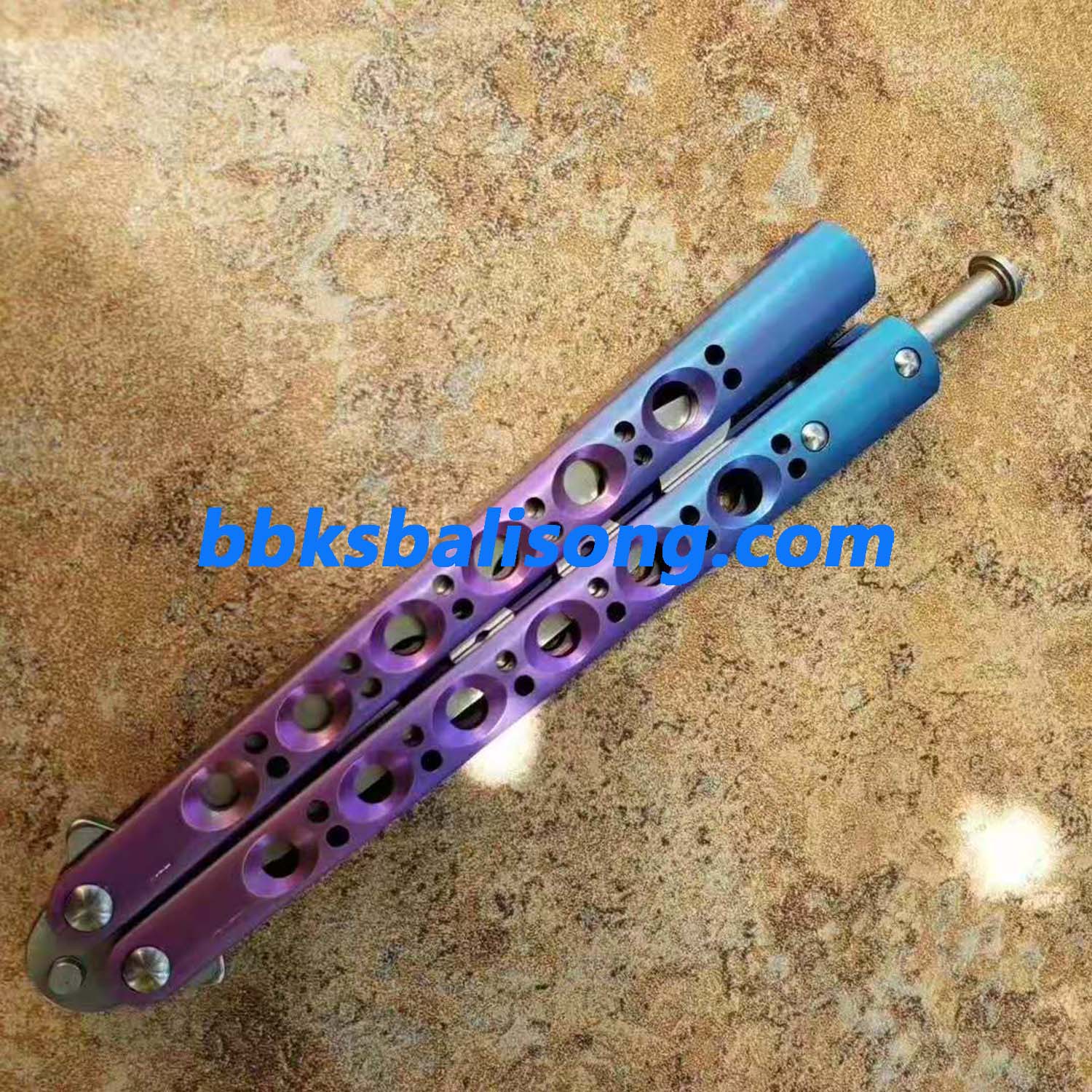 Theone Benchmade BM40 Balisong Clone Titanium Handle - Image 11