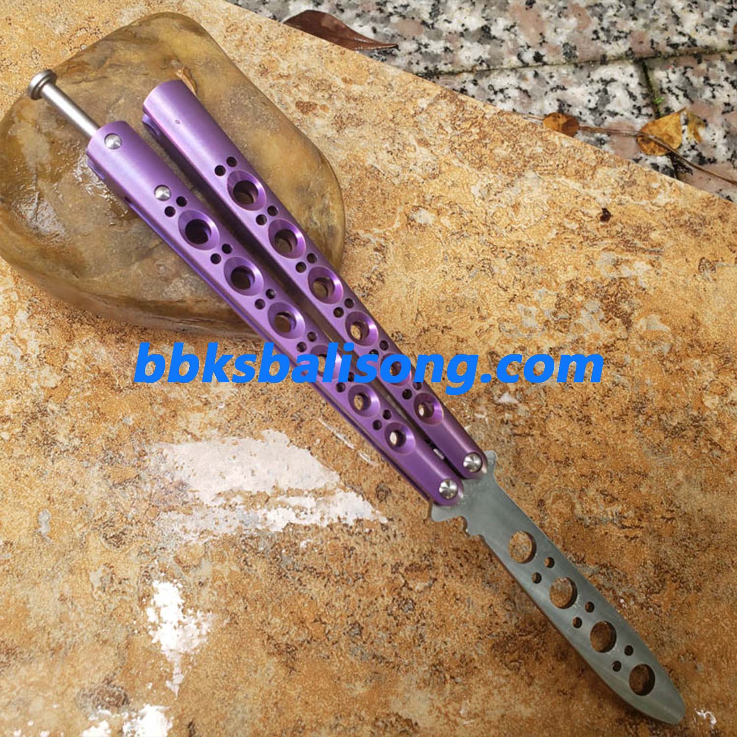 Theone Benchmade BM40 Balisong Clone Titanium Handle - Image 14
