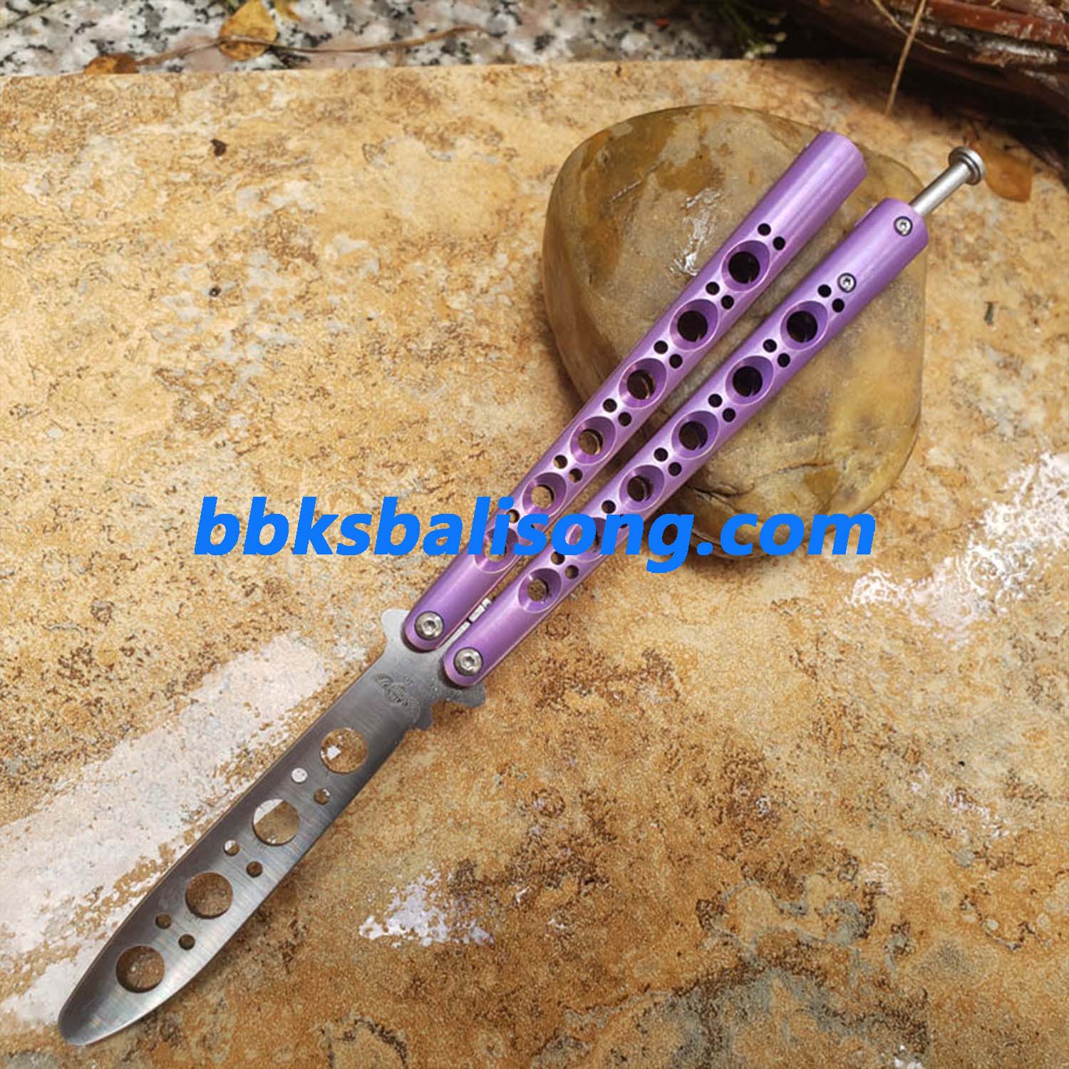 Theone Benchmade BM40 Balisong Clone Titanium Handle - Image 16