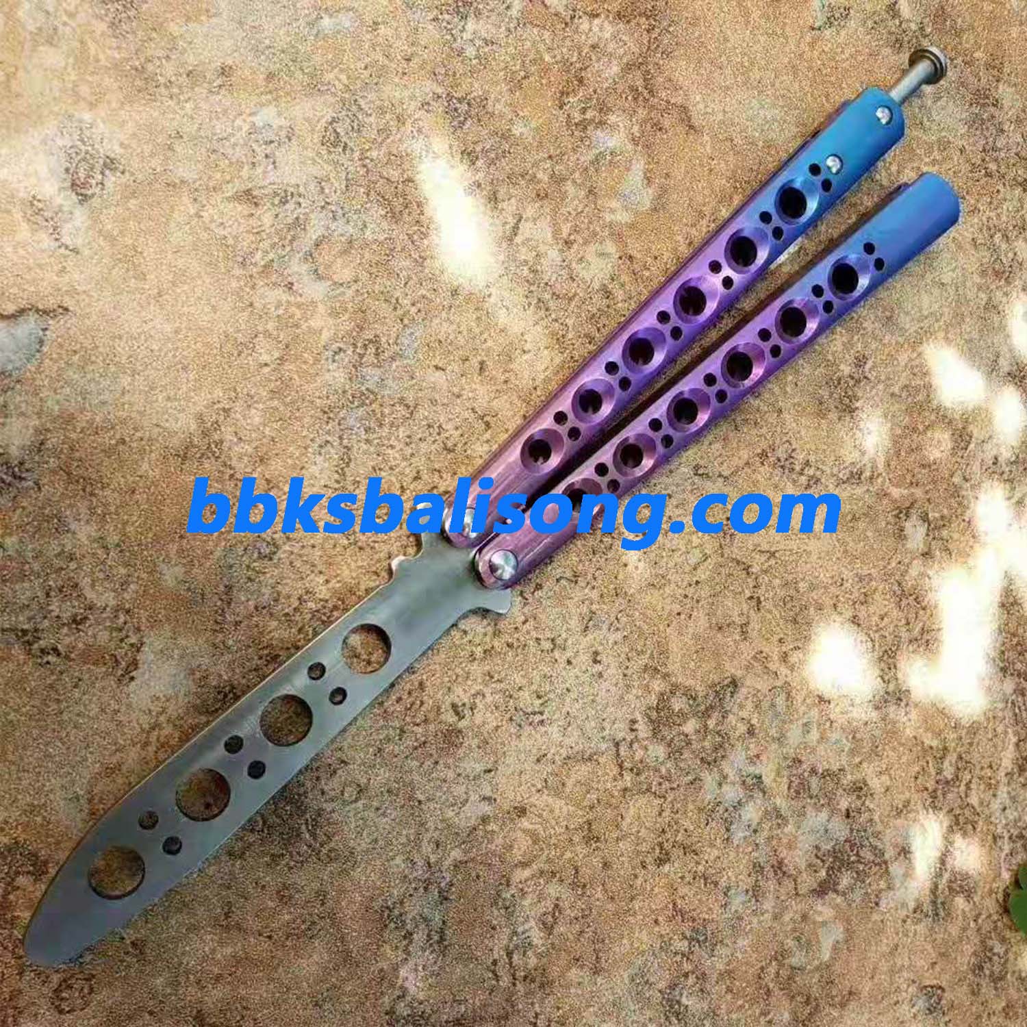 Theone Benchmade BM40 Balisong Clone Titanium Handle - Image 17