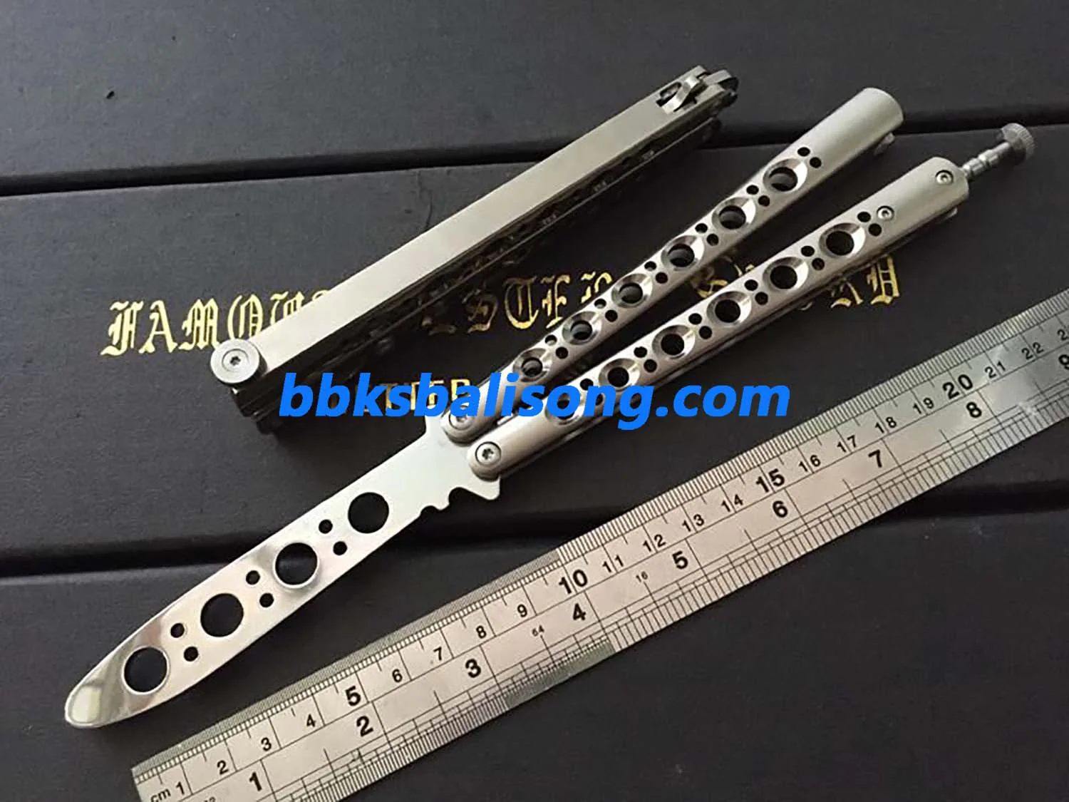 Theone Benchmade BM40 Balisong Clone Titanium Handle - Image 19