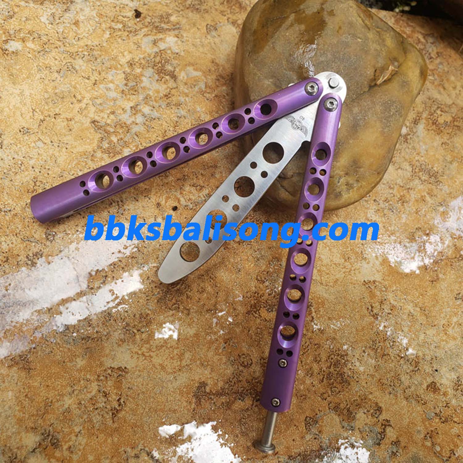 Theone Benchmade BM40 Balisong Clone Titanium Handle - Image 5