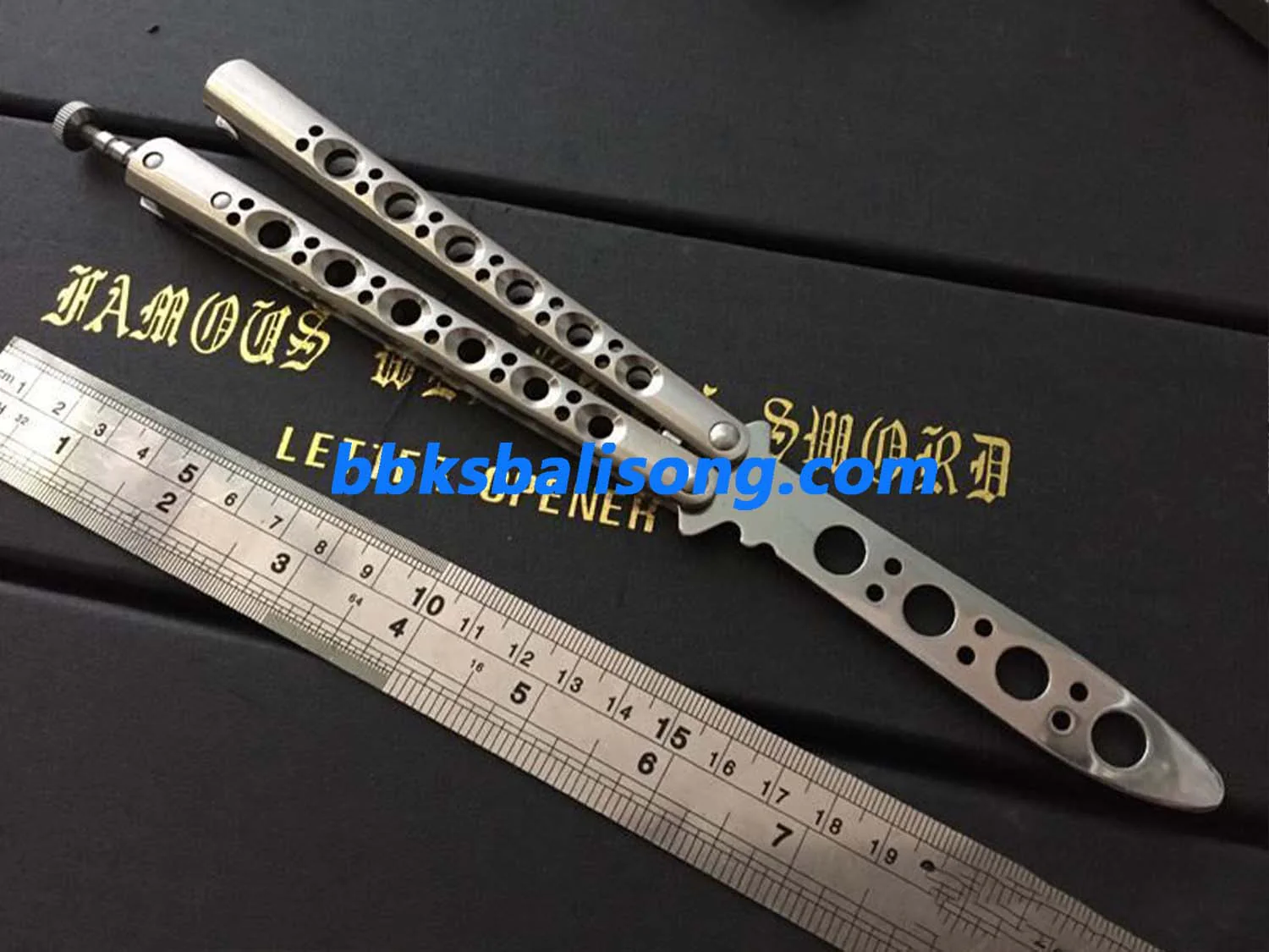 Theone Benchmade BM40 Balisong Clone Titanium Handle - Image 6