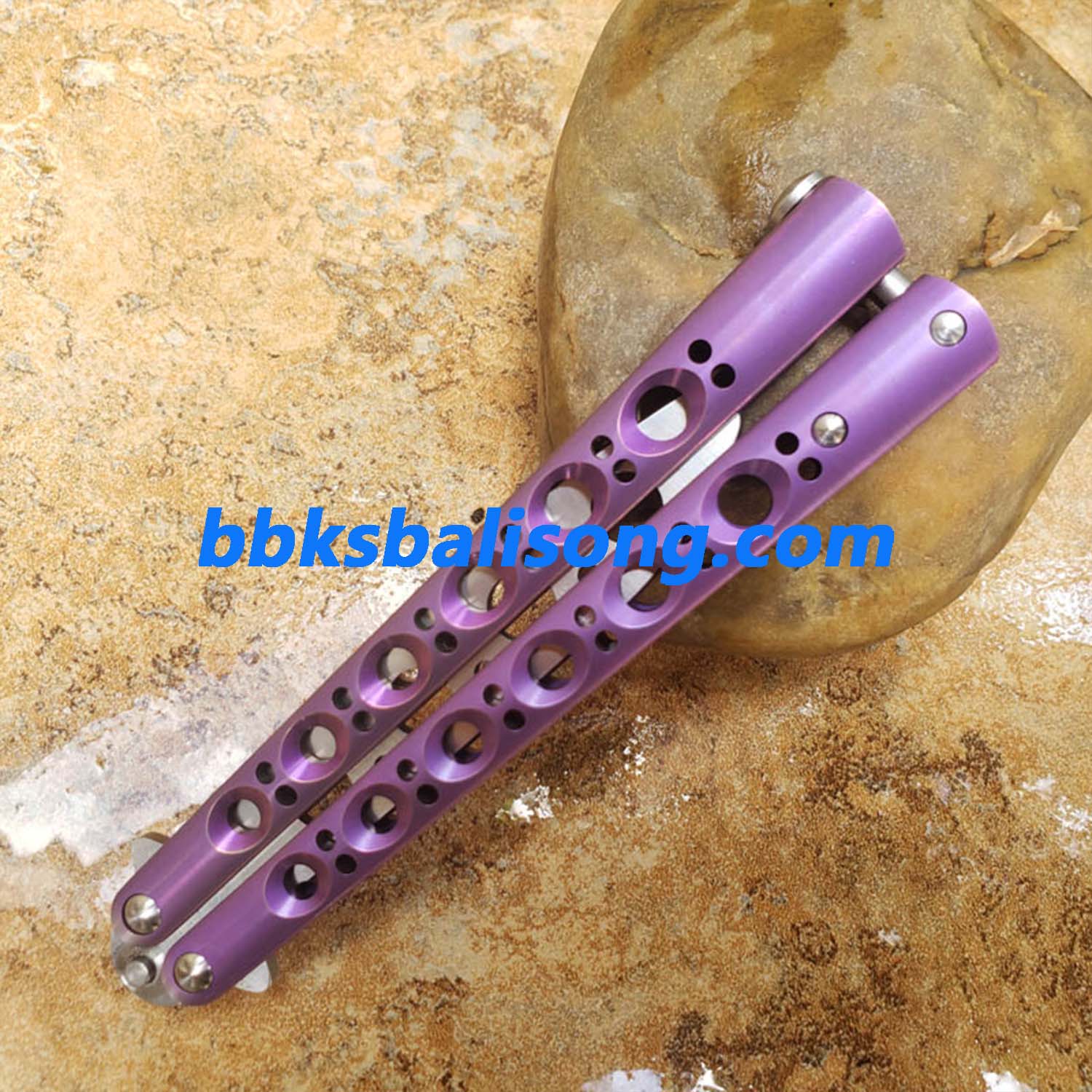 Theone Benchmade BM40 Balisong Clone Titanium Handle - Image 8