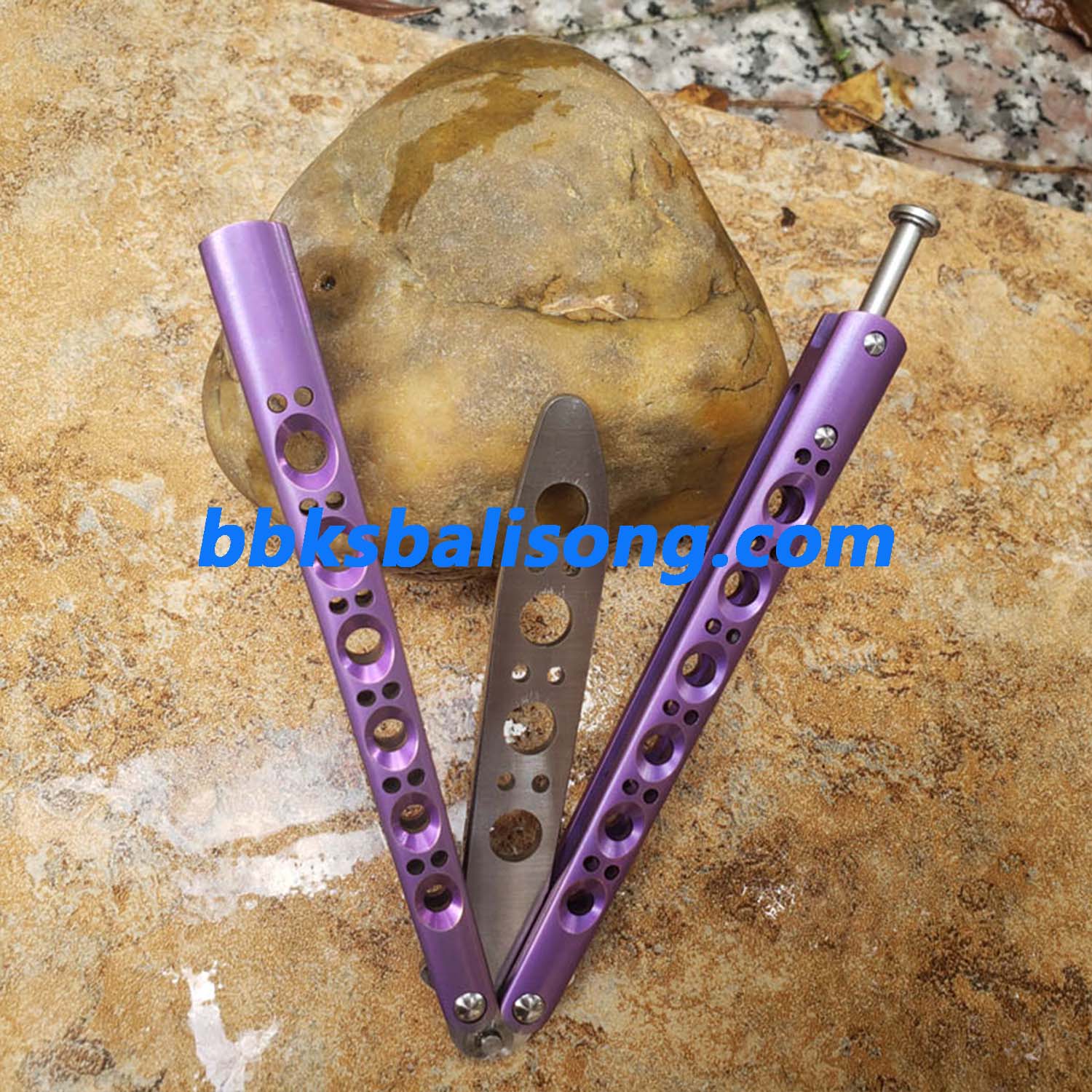 Theone Benchmade BM40 Balisong Clone Titanium Handle - Image 9