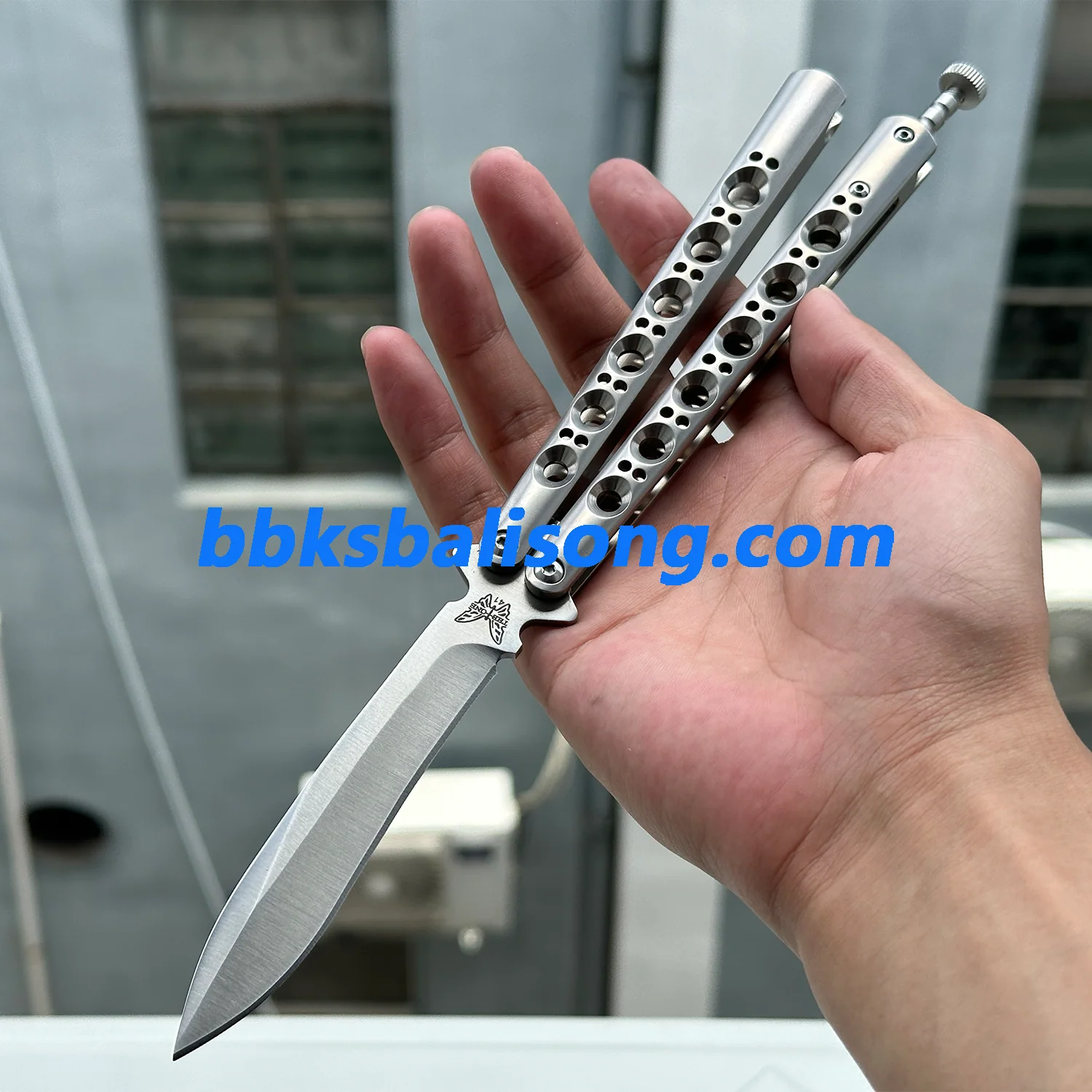 Theone Benchmade BM42 Balisong Clone Titanium Handle - Image 11