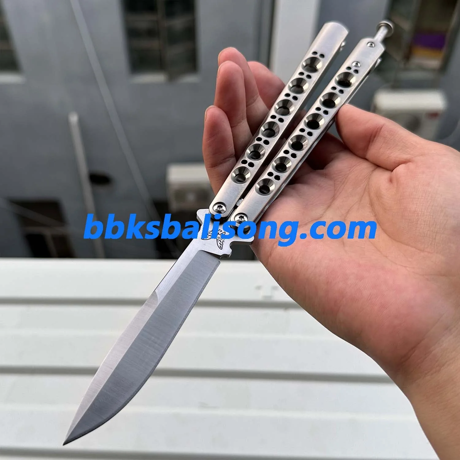 Theone Benchmade BM42 Balisong Clone Titanium Handle - Image 6