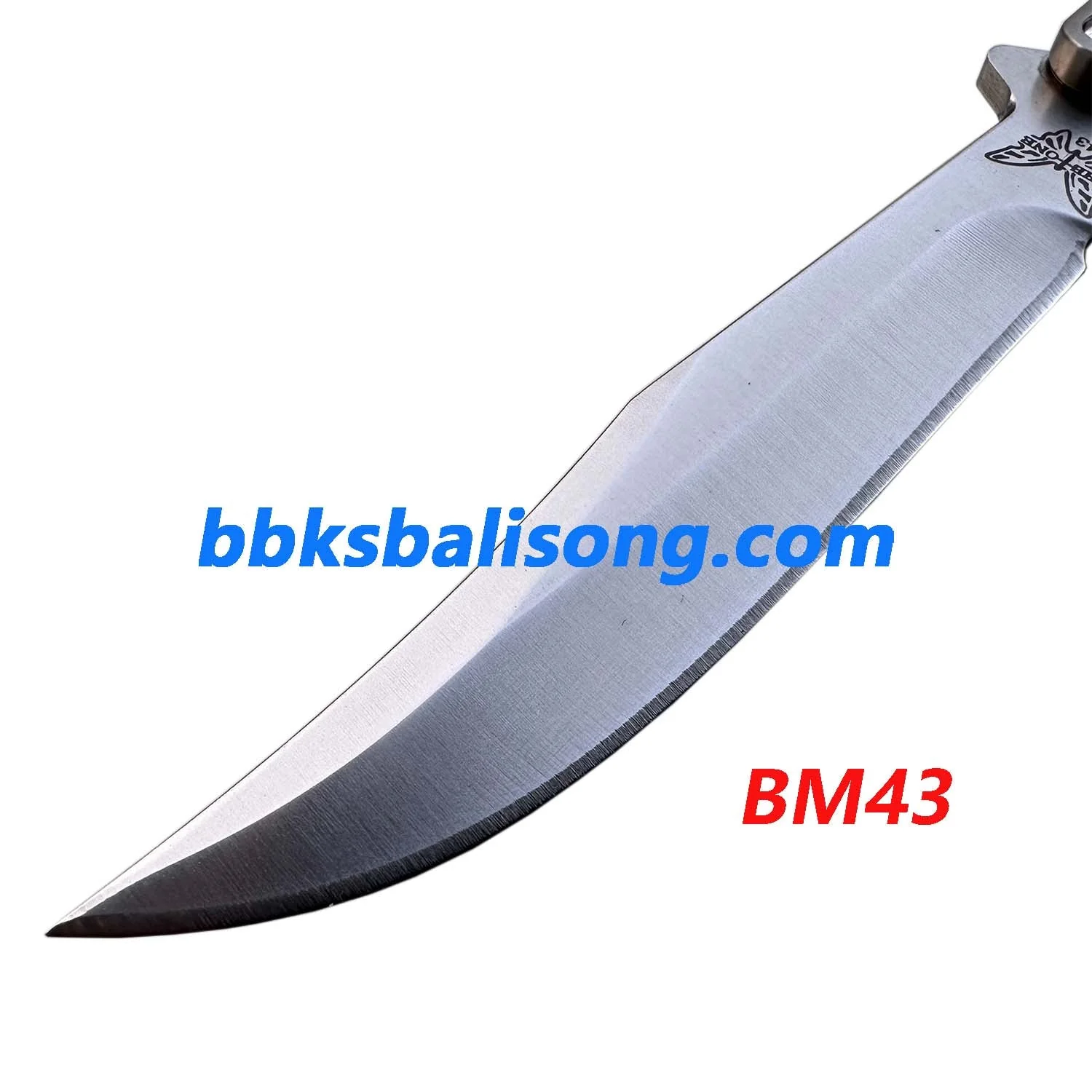 Theone Benchmade BM43 Bowie Blade Balisong Clone Titanium Handle - Image 4