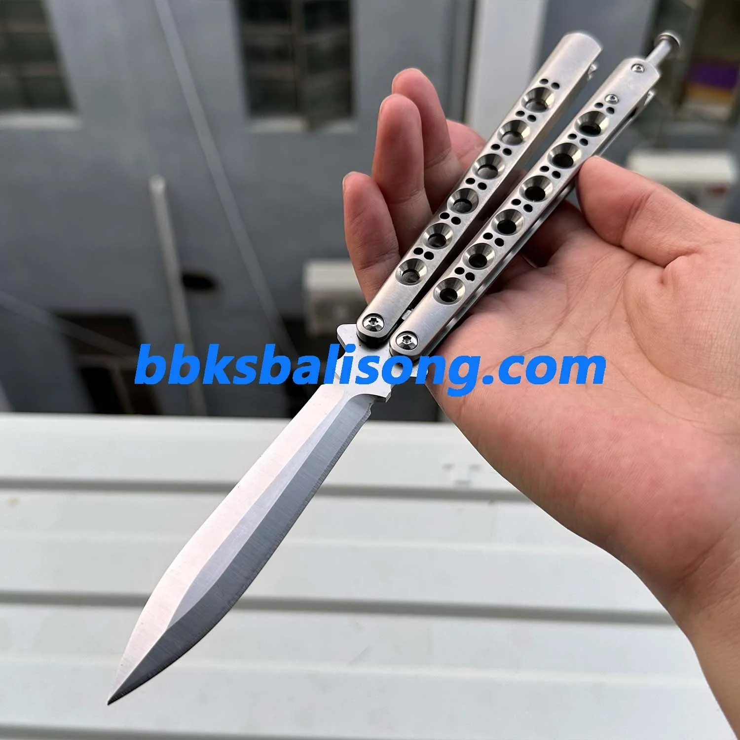 Theone Benchmade BM46 BM47 Balisong Clone Titanium Handle - Image 10