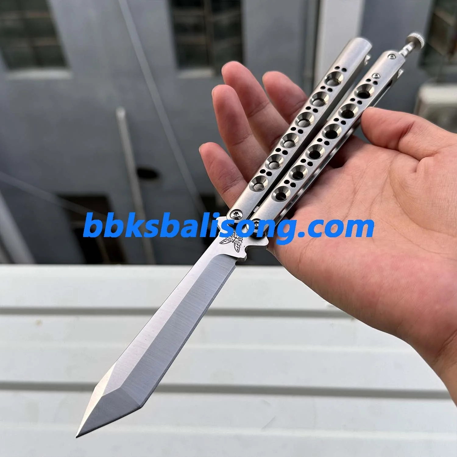 Theone Benchmade BM46 BM47 Balisong Clone Titanium Handle - Image 11