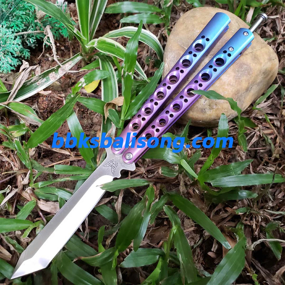 Theone Benchmade BM46 BM47 Balisong Clone Titanium Handle - Image 12