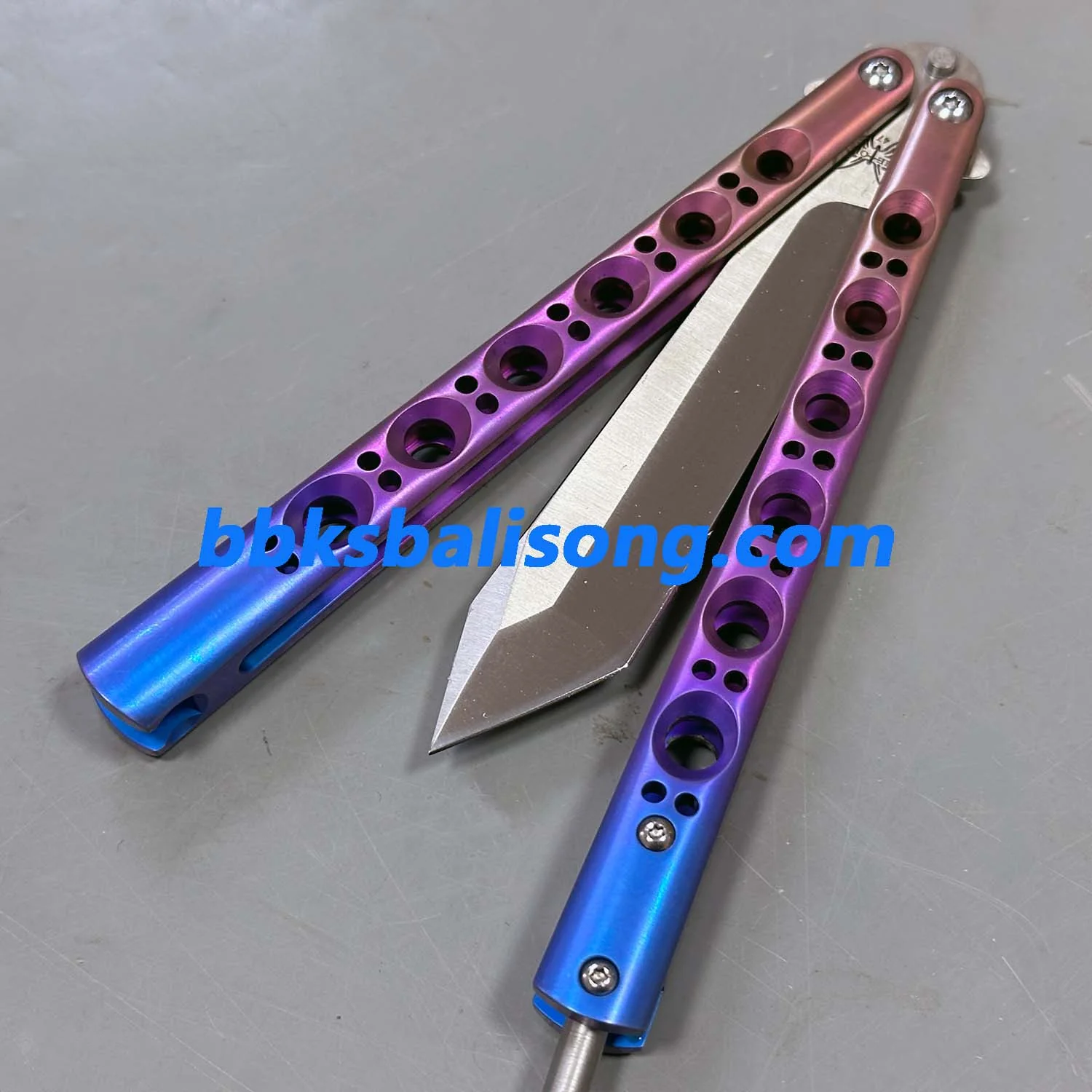 Theone Benchmade BM46 BM47 Balisong Clone Titanium Handle - Image 3