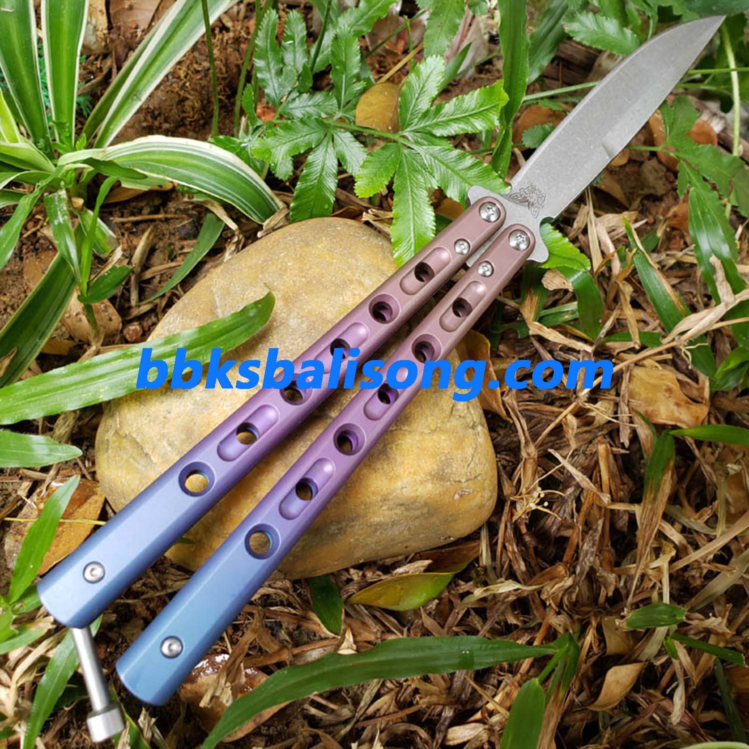 Theone Benchmade BM62 Balisong Clone Titanium Handle - Image 10