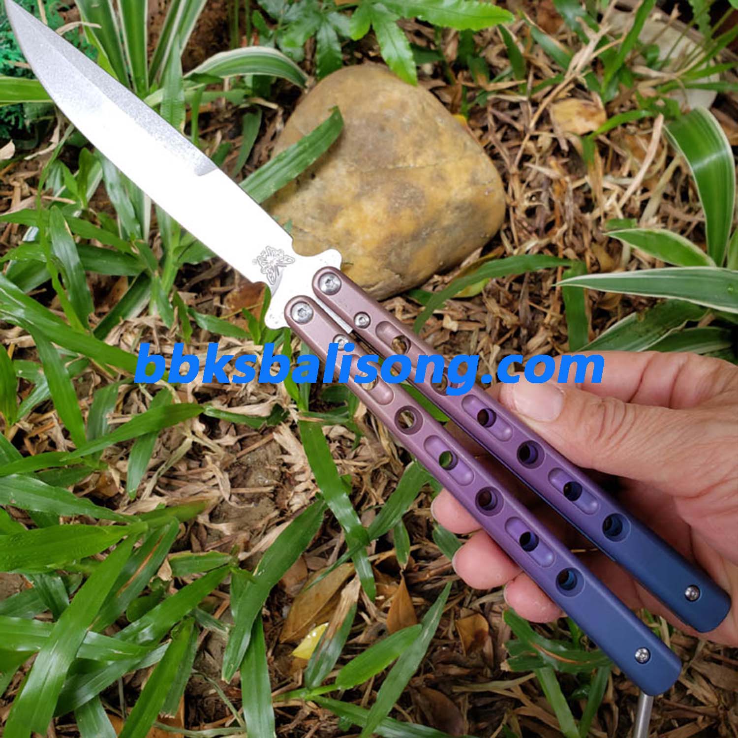 Theone Benchmade BM62 Balisong Clone Titanium Handle - Image 11