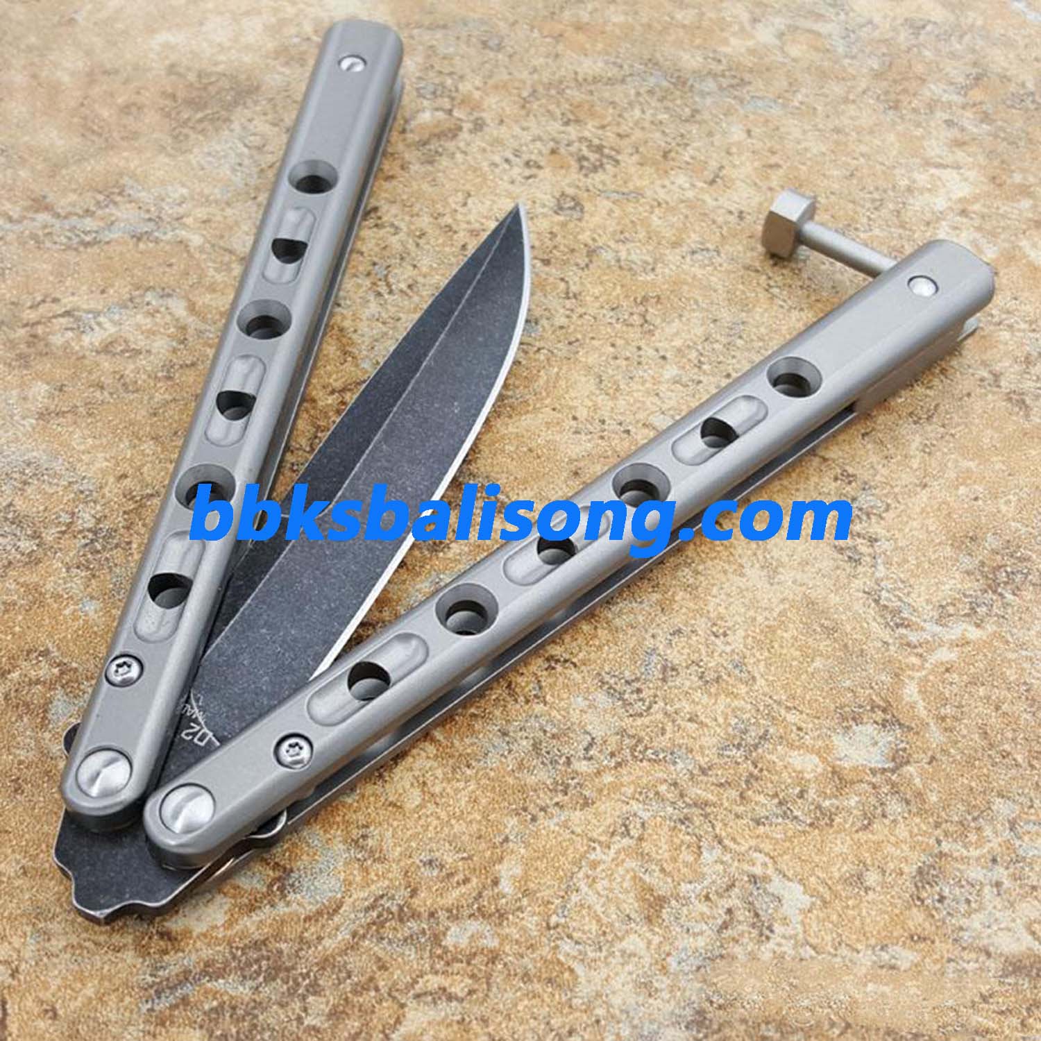 Theone Benchmade BM62 Balisong Clone Titanium Handle - Image 13