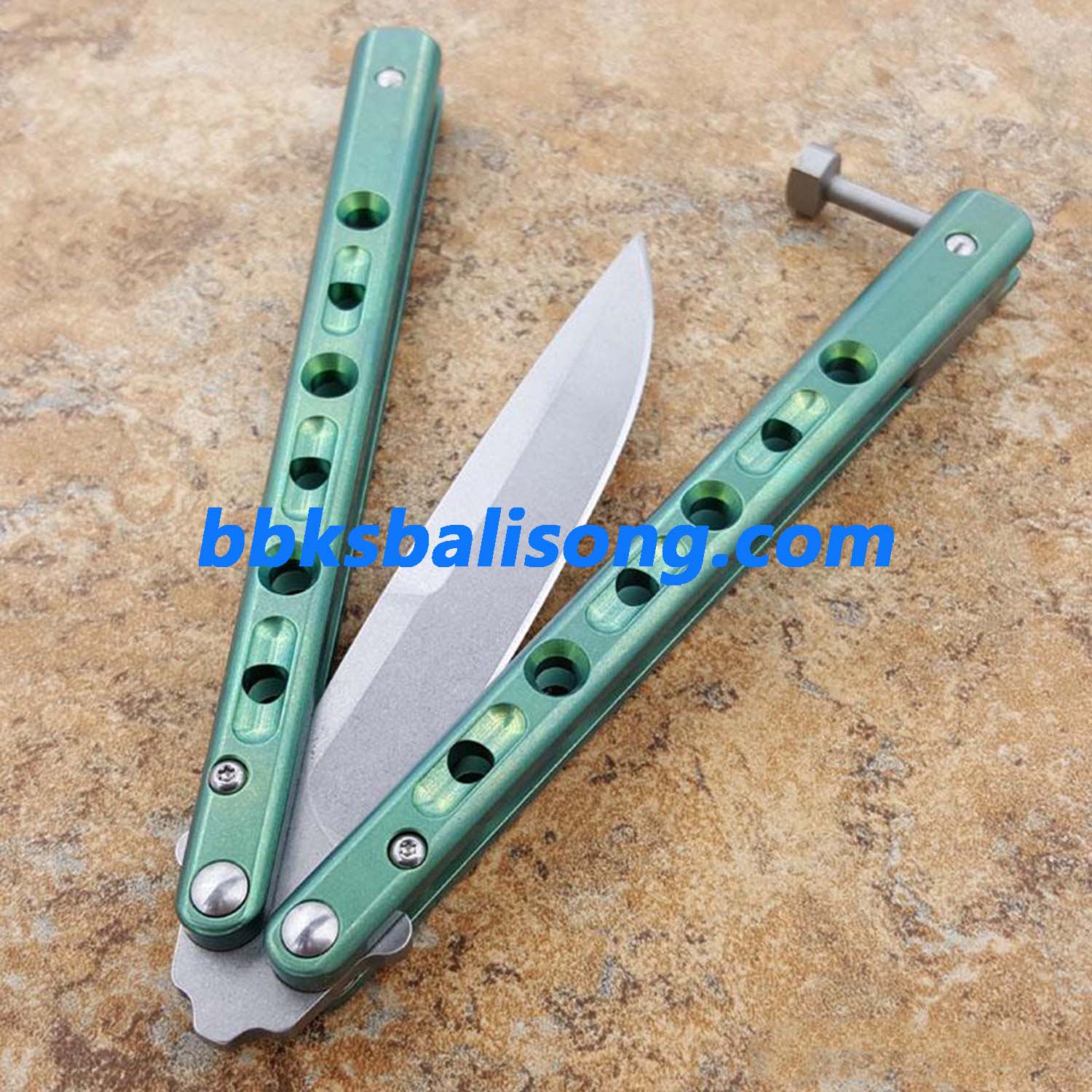 Theone Benchmade BM62 Balisong Clone Titanium Handle - Image 14