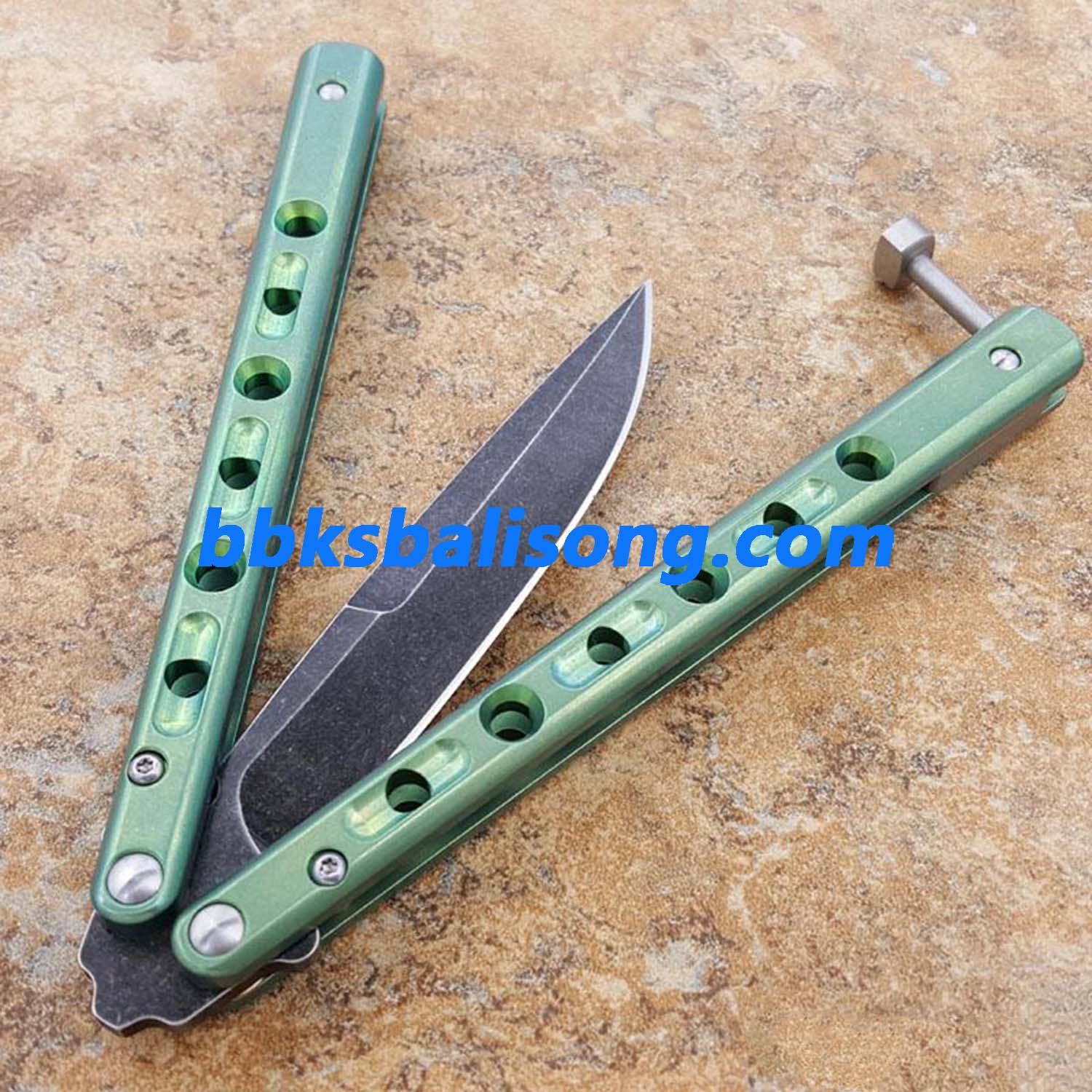 Theone Benchmade BM62 Balisong Clone Titanium Handle - Image 16