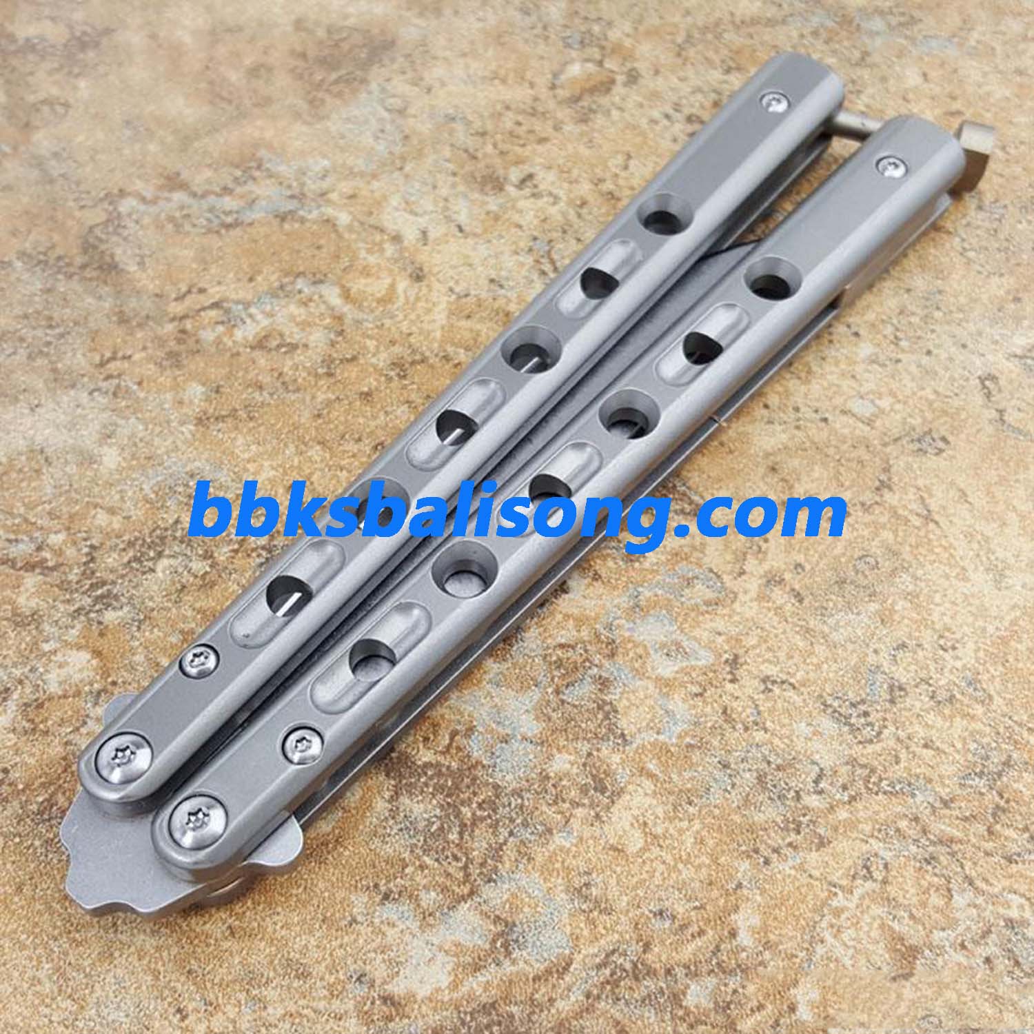 Theone Benchmade BM62 Balisong Clone Titanium Handle - Image 17