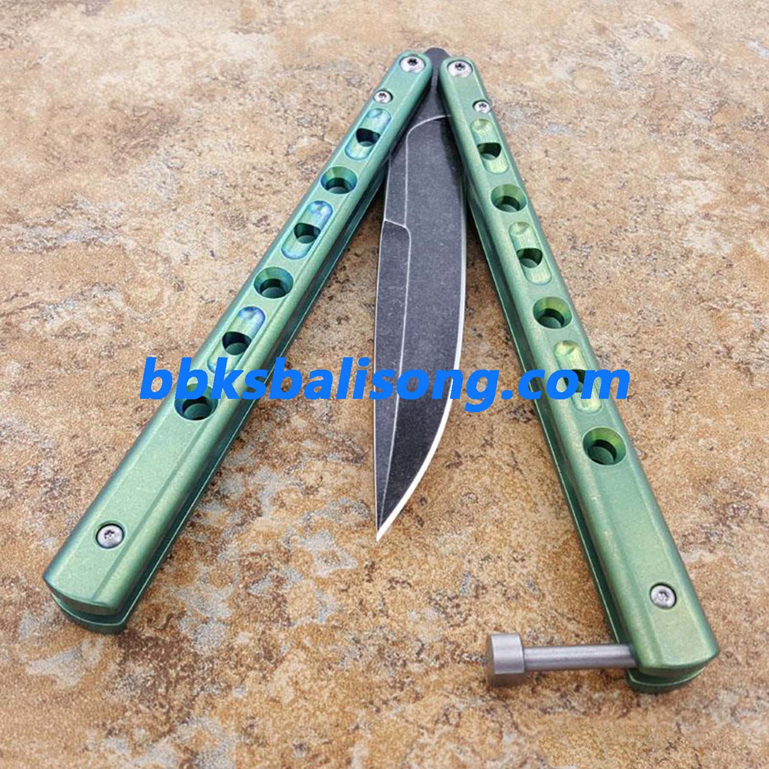 Theone Benchmade BM62 Balisong Clone Titanium Handle - Image 20