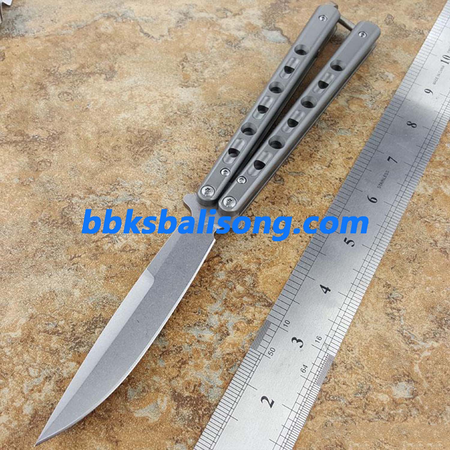 Theone Benchmade BM62 Balisong Clone Titanium Handle - Image 23