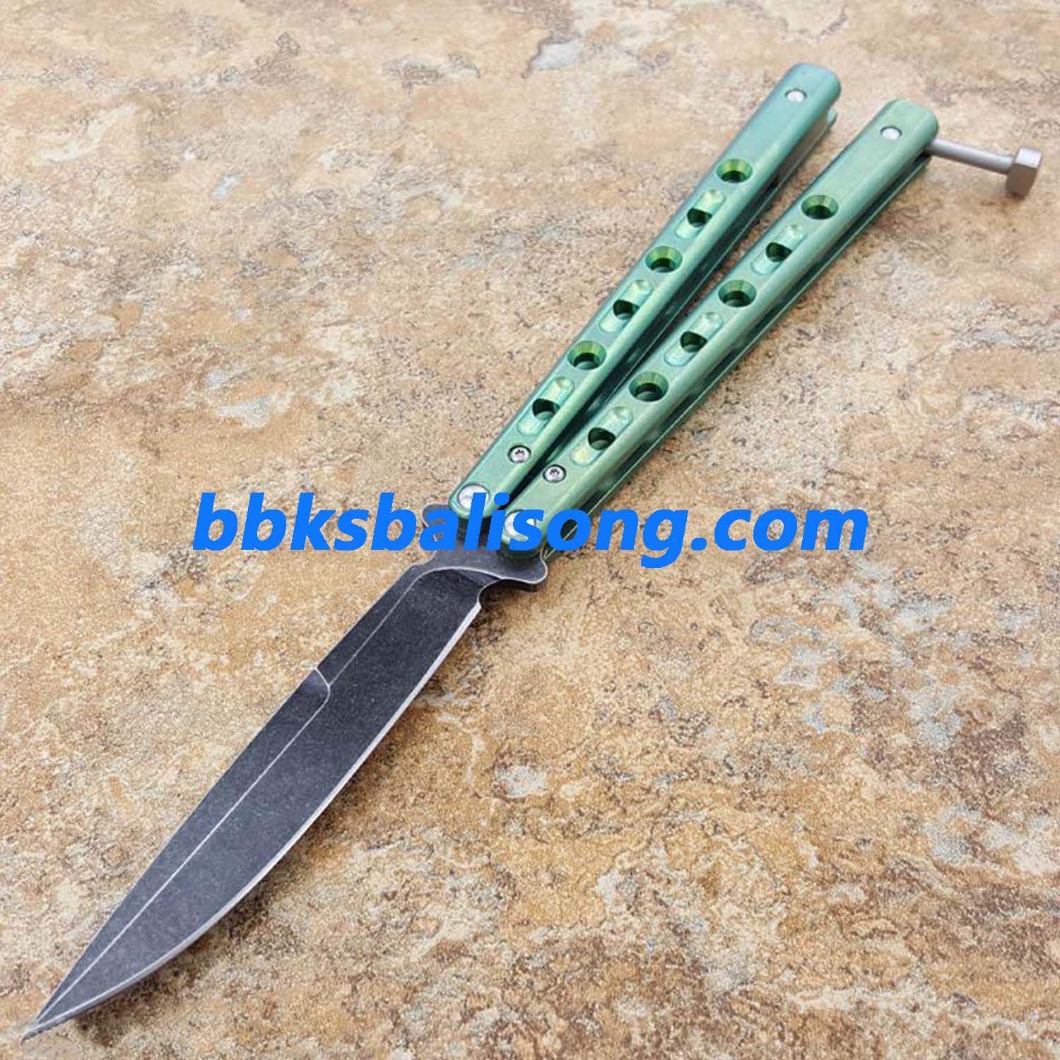 Theone Benchmade BM62 Balisong Clone Titanium Handle - Image 25