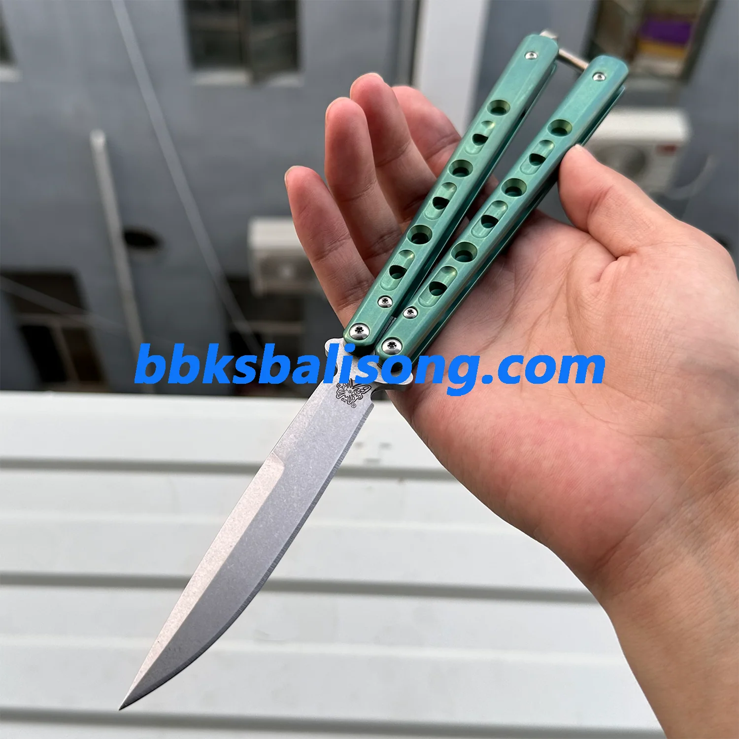 Theone Benchmade BM62 Balisong Clone Titanium Handle - Image 4