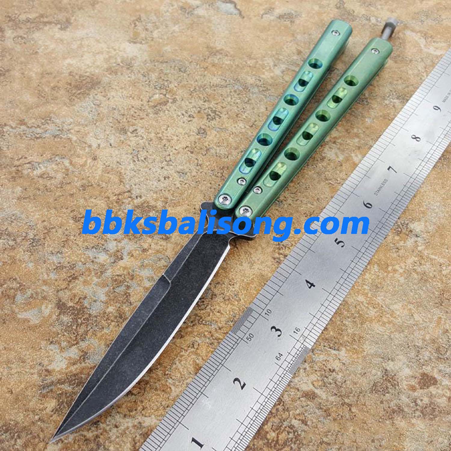 Theone Benchmade BM62 Balisong Clone Titanium Handle - Image 8