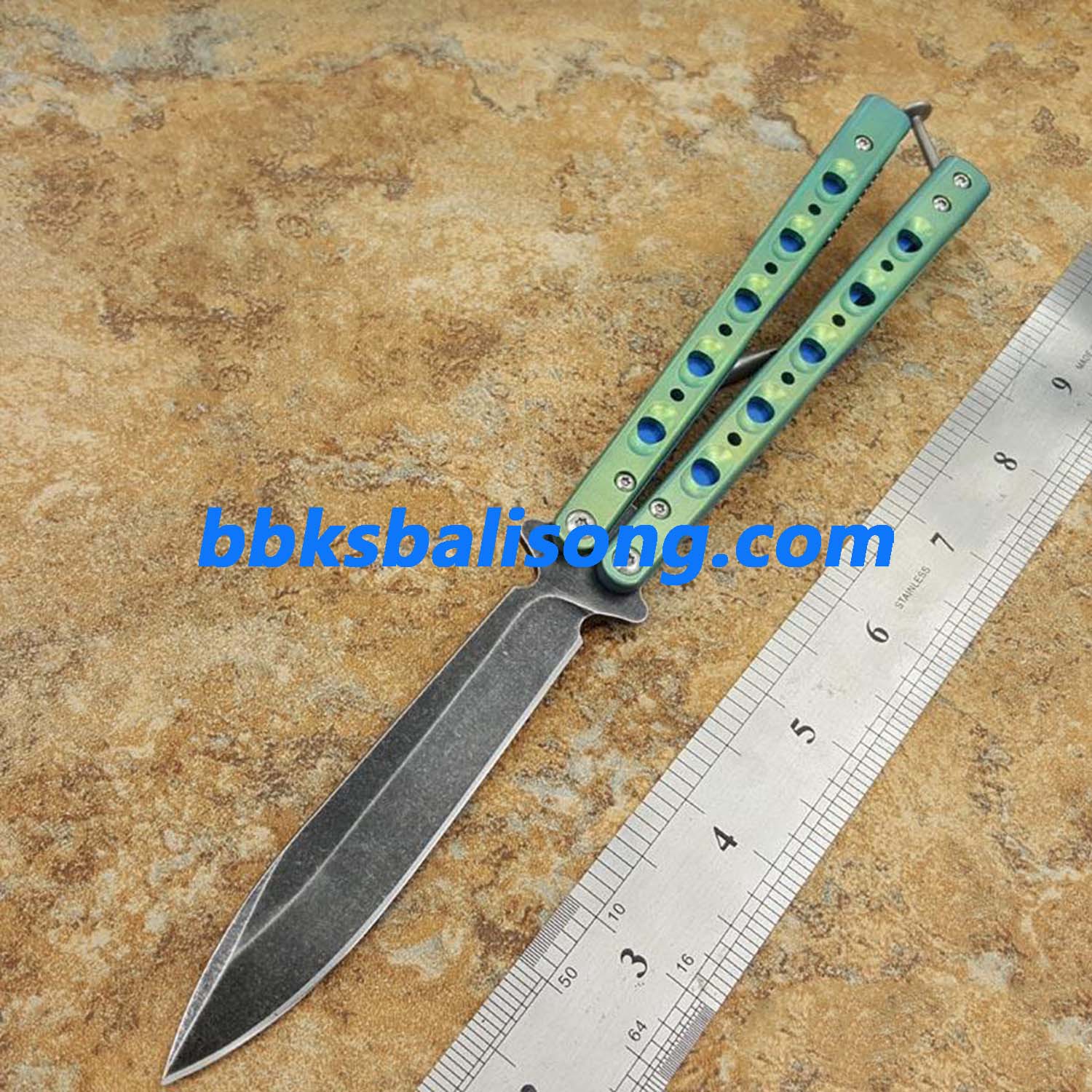 Theone BM51 V3 Balisong Clone Titanium Handle - Image 12