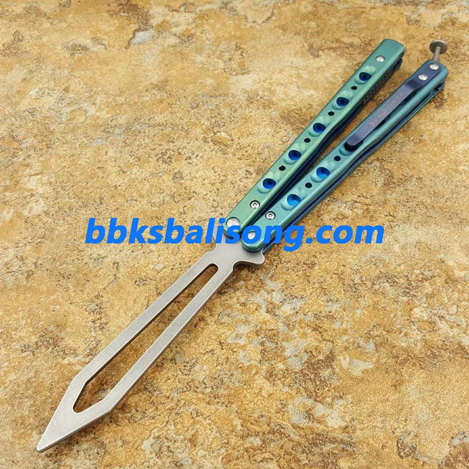 Theone BM51 V3 Balisong Clone Titanium Handle - Image 13