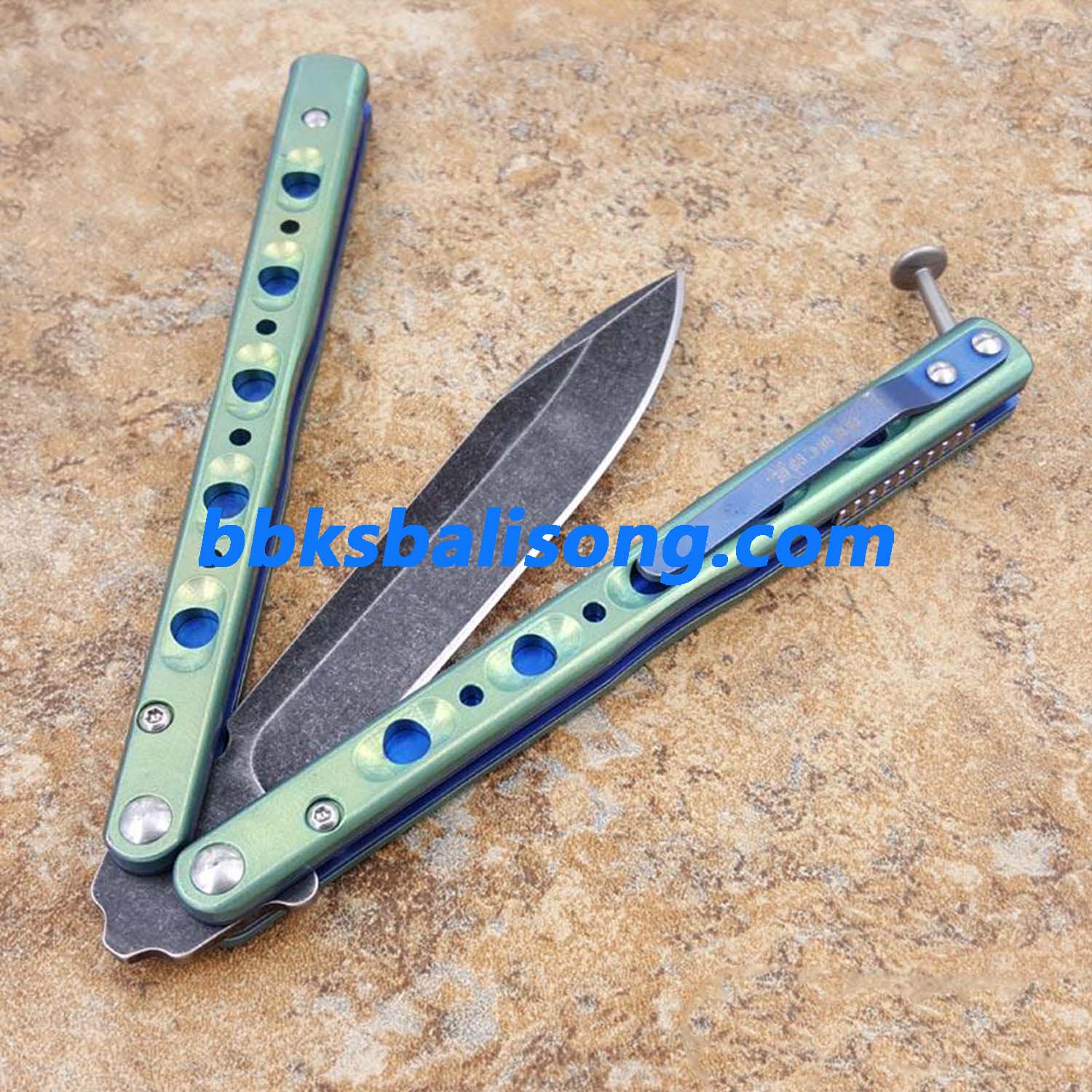 Theone BM51 V3 Balisong Clone Titanium Handle - Image 8
