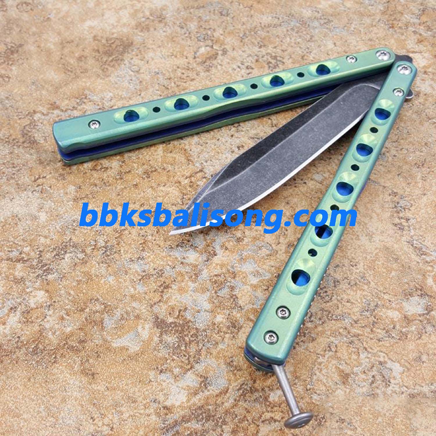 Theone BM51 V3 Balisong Clone Titanium Handle - Image 9