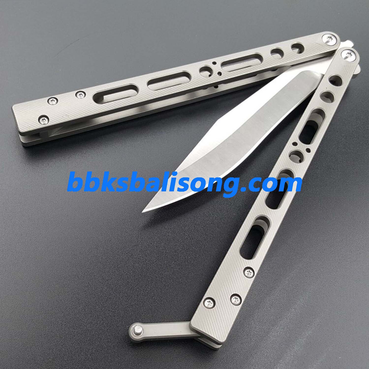 TheOne EX-10 Balisong Clone Titanium Sandwich Handle - Image 10