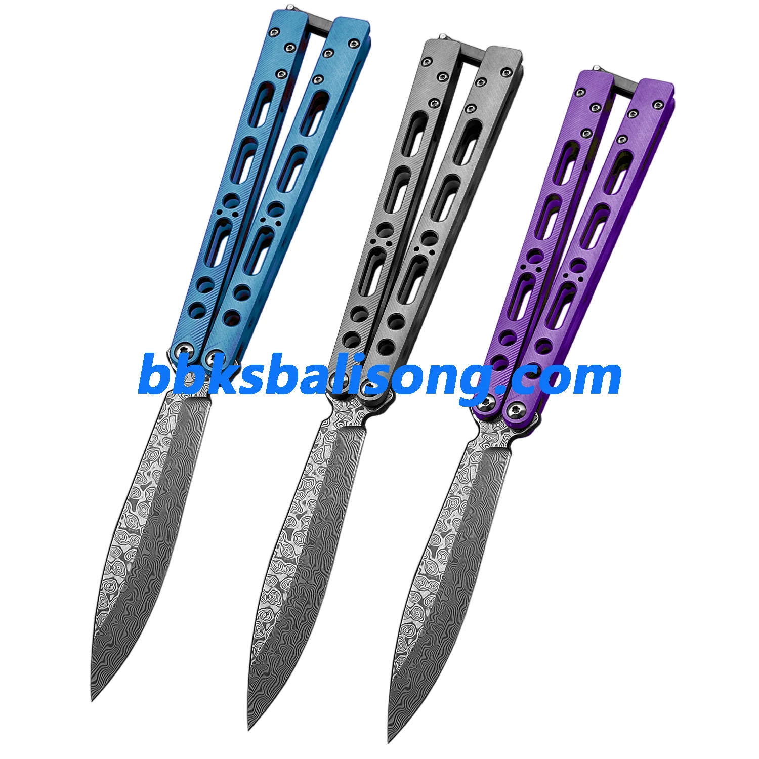 TheOne EX-10 Balisong Clone Titanium Sandwich Handle - Image 2