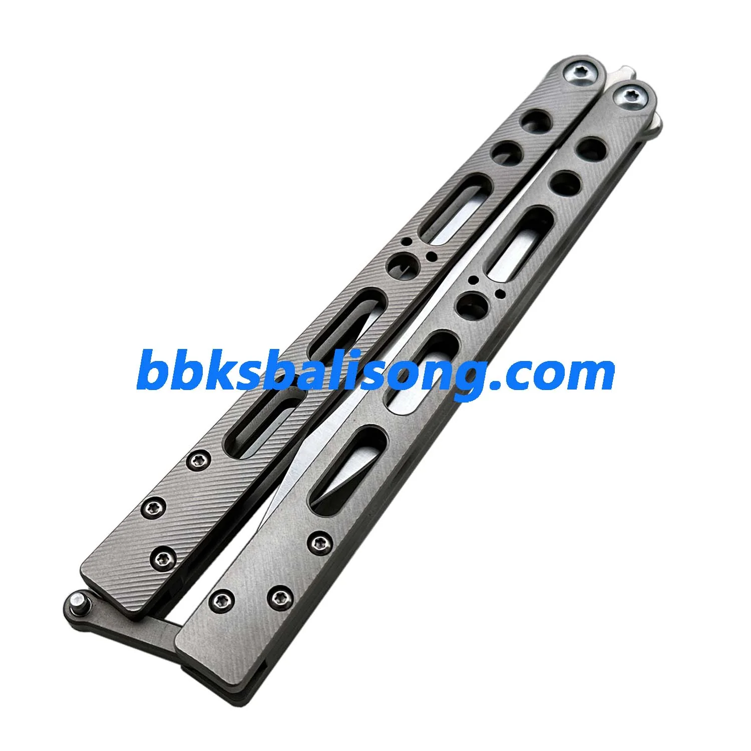 TheOne EX-10 Balisong Clone Titanium Sandwich Handle - Image 5