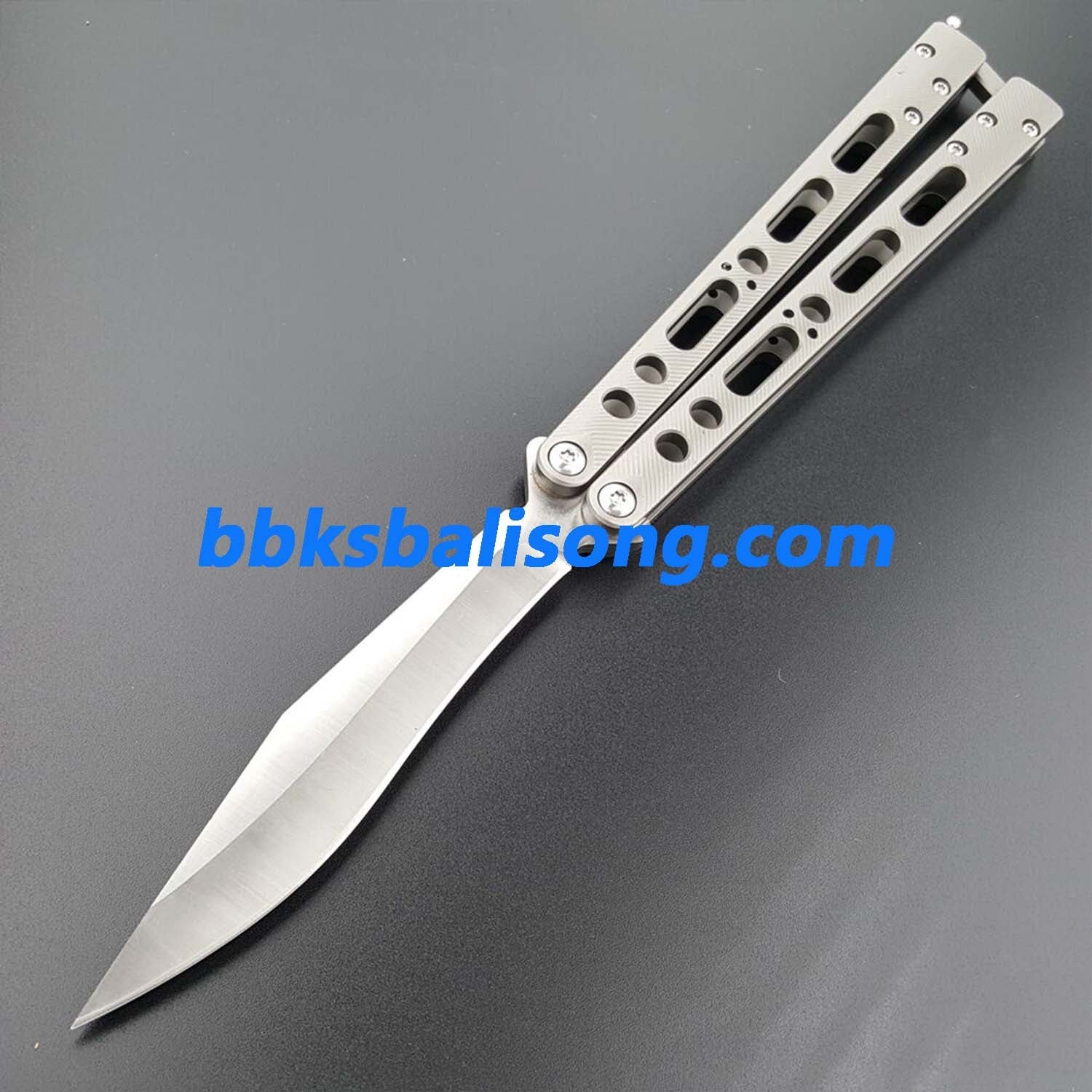 TheOne EX-10 Balisong Clone Titanium Sandwich Handle - Image 7