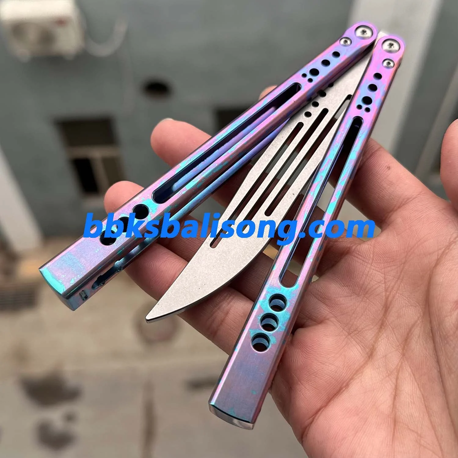 Theone Gale Balisong Clone Titanium Handle - Image 11
