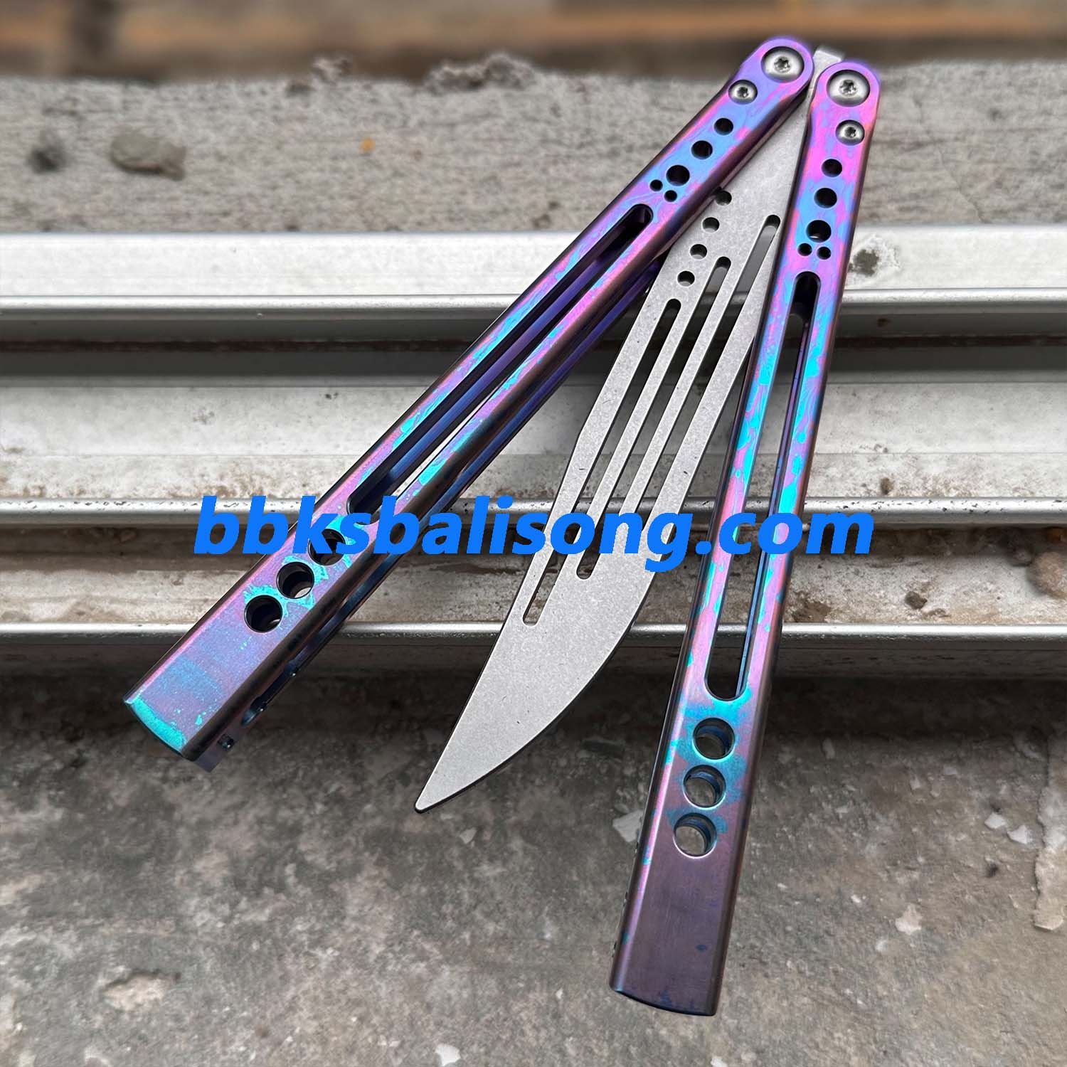 Theone Gale Balisong Clone Titanium Handle - Image 16