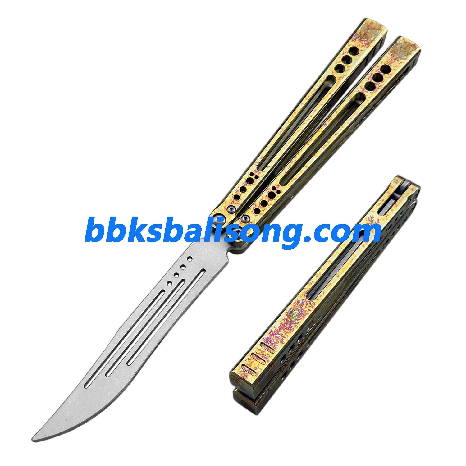 Theone Gale Balisong Clone Titanium Handle - Image 19