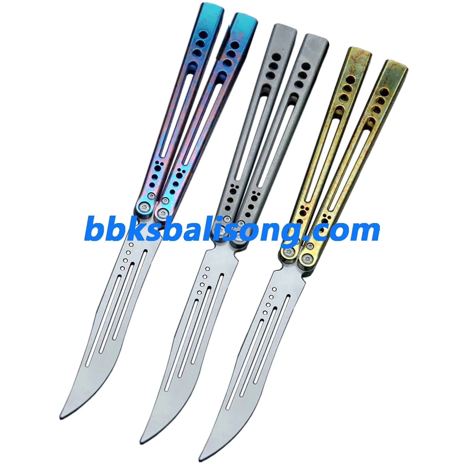 Theone Gale Balisong Clone Titanium Handle - Image 3