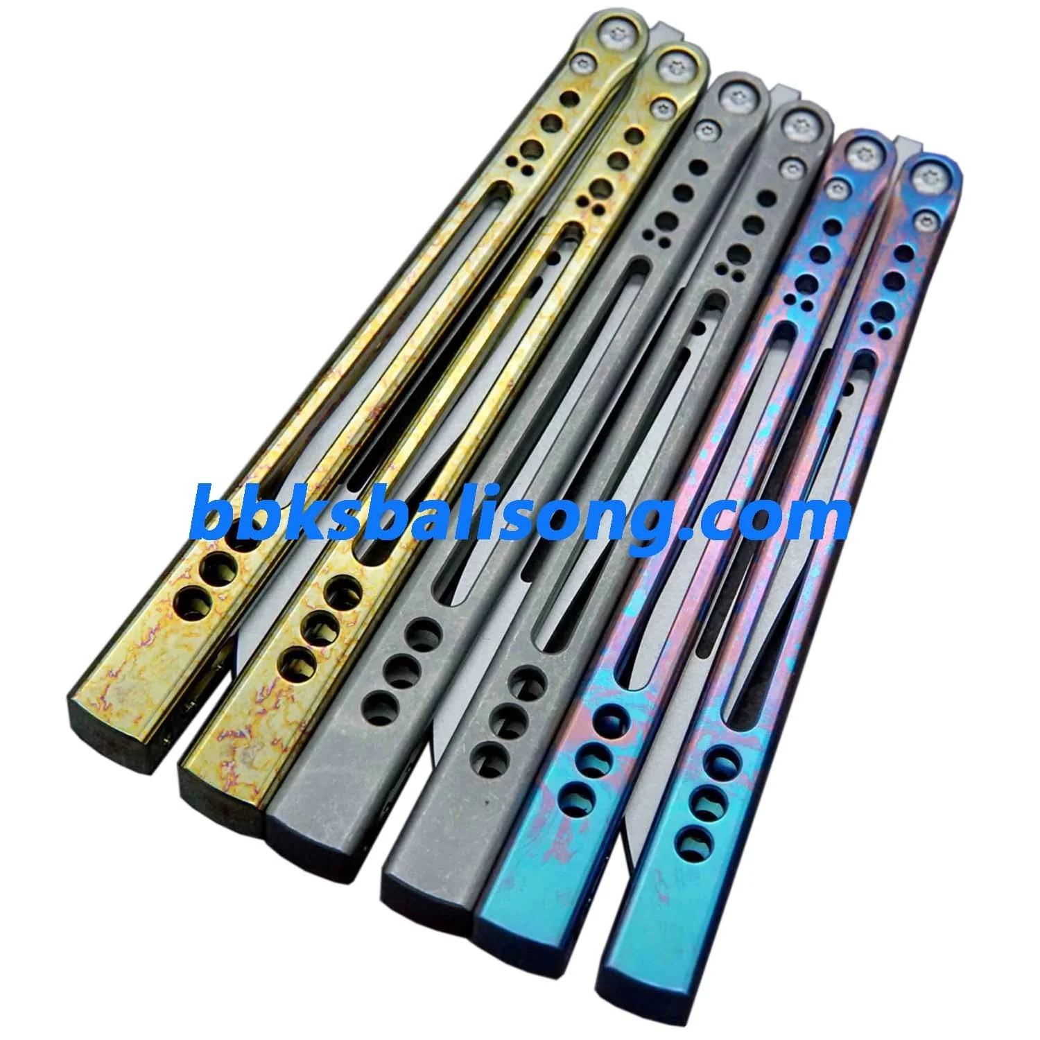 Theone Gale Balisong Clone Titanium Handle - Image 7