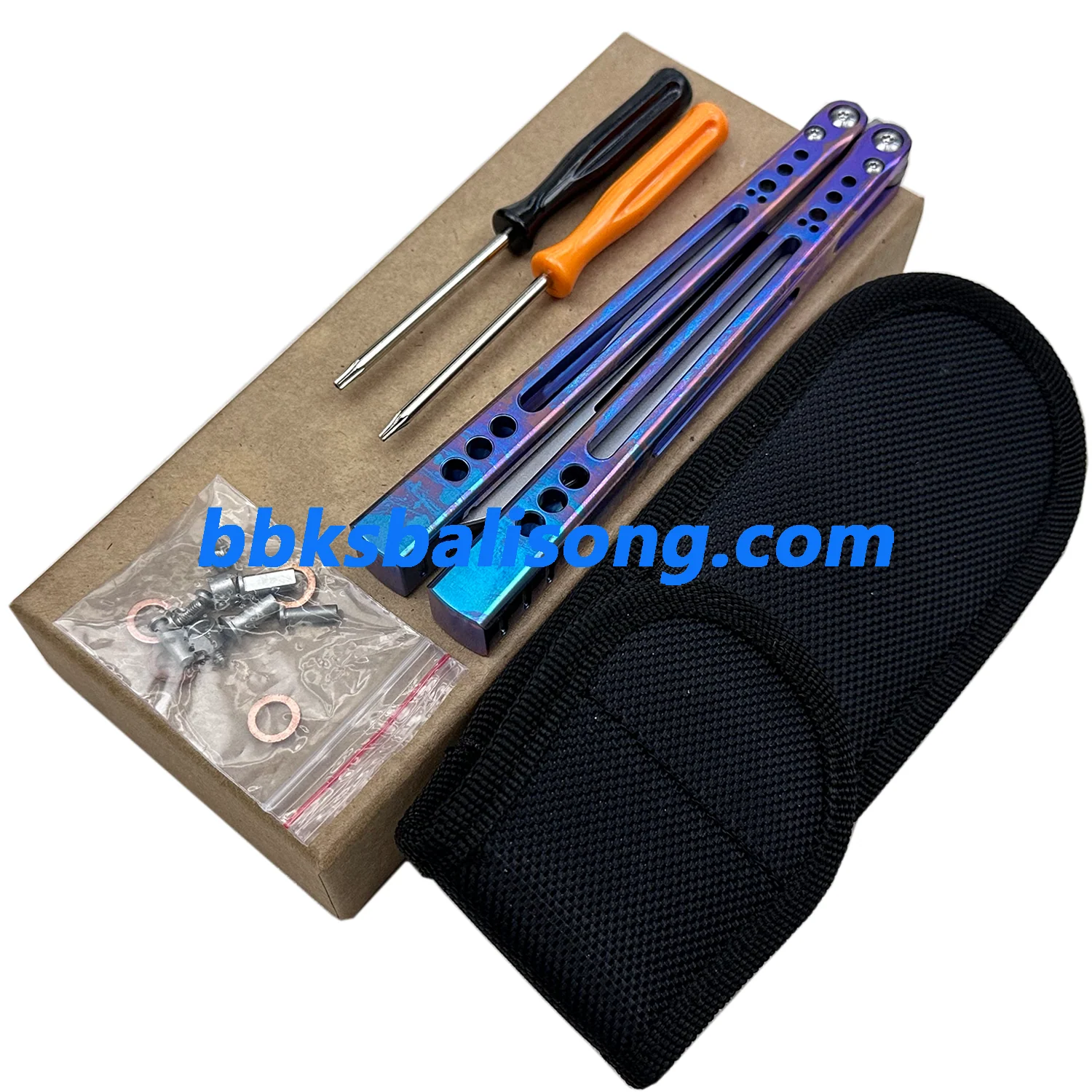 Theone Gale Balisong Clone Titanium Handle - Image 8