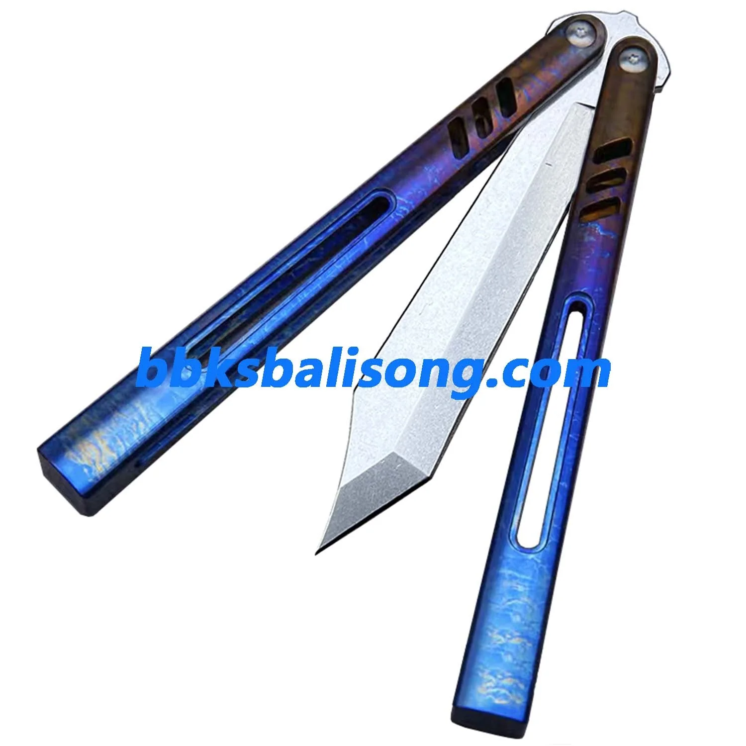 Theone Hybrid Replicant Balisong Clone Channel Titanium Handle - Image 10