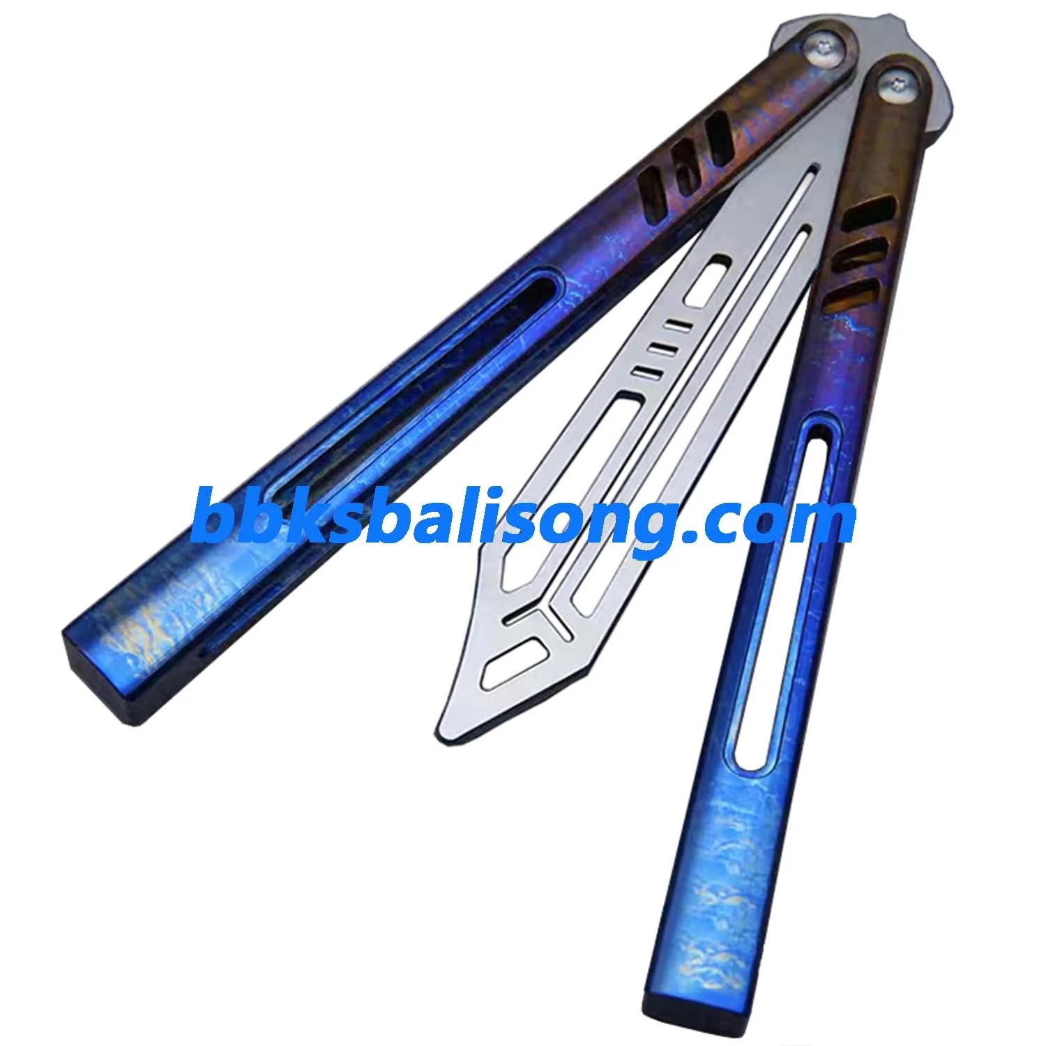 Theone Hybrid Replicant Balisong Clone Channel Titanium Handle - Image 11