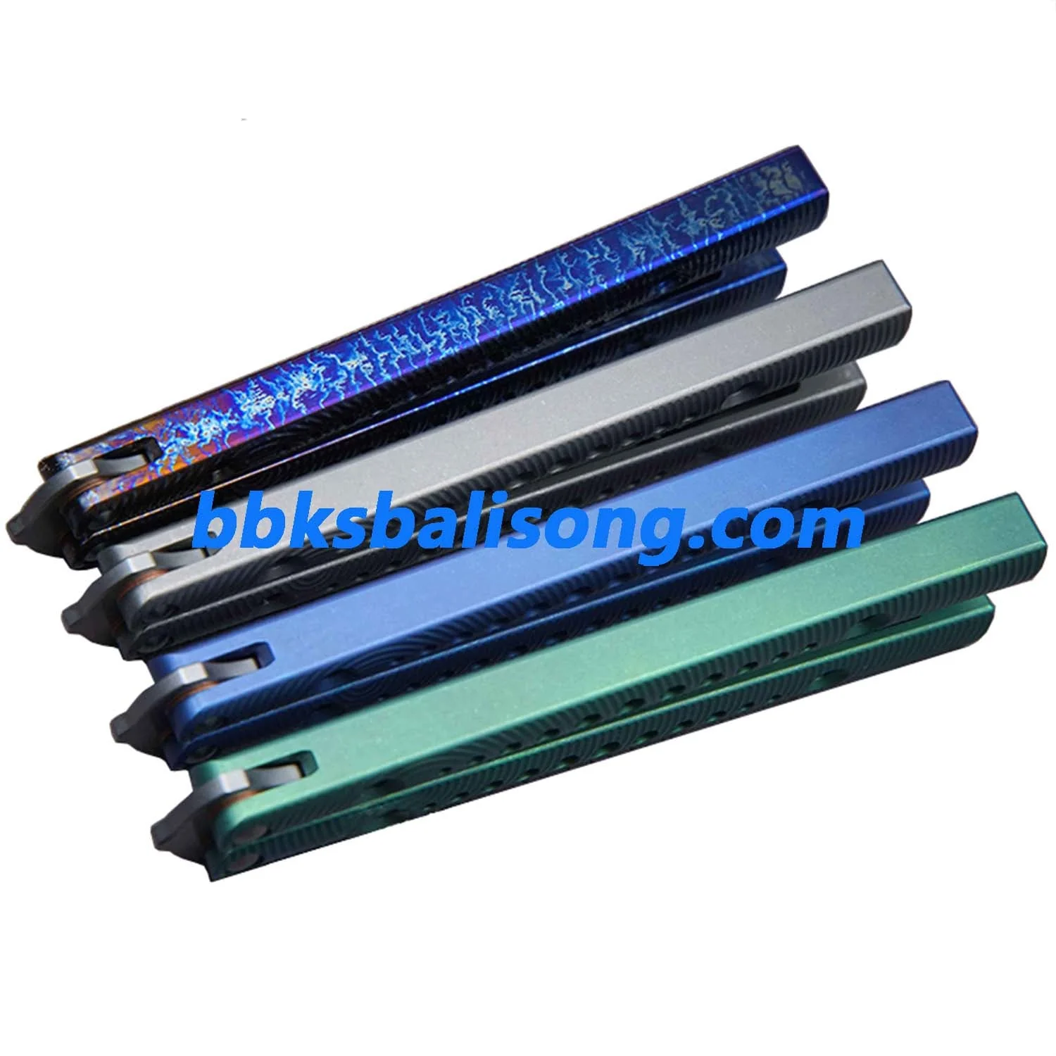 Theone Hybrid Replicant Balisong Clone Channel Titanium Handle - Image 3
