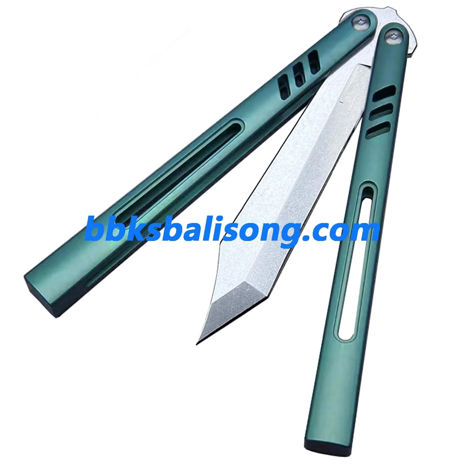 Theone Hybrid Replicant Balisong Clone Channel Titanium Handle - Image 6