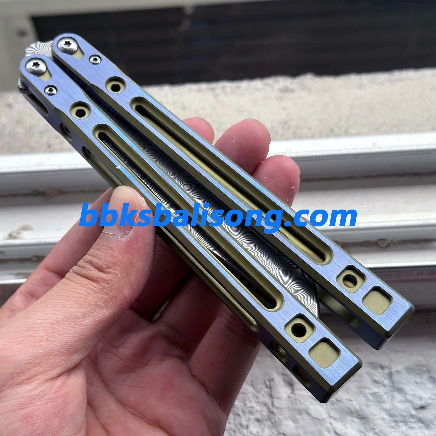 Theone Arctic Fox Balisong Titanium Handle Original Design - Image 18