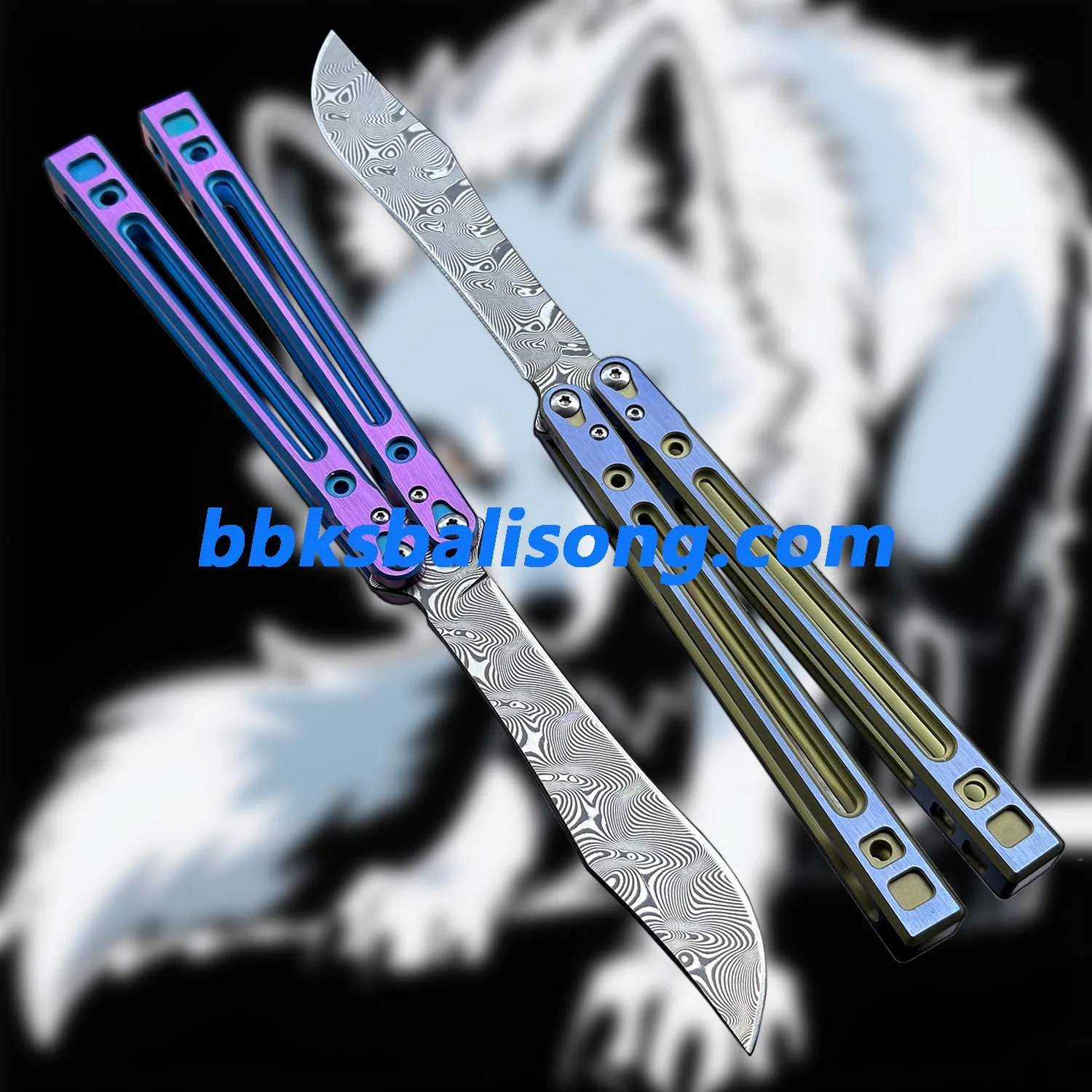 Theone Arctic Fox Balisong Titanium Handle Original Design - Image 2