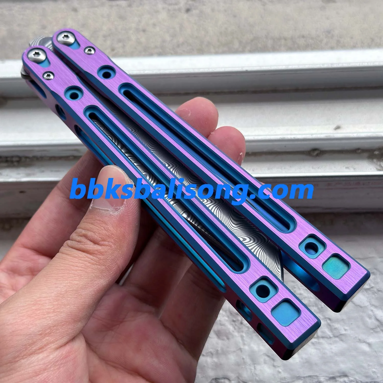 Theone Arctic Fox Balisong Titanium Handle Original Design - Image 20
